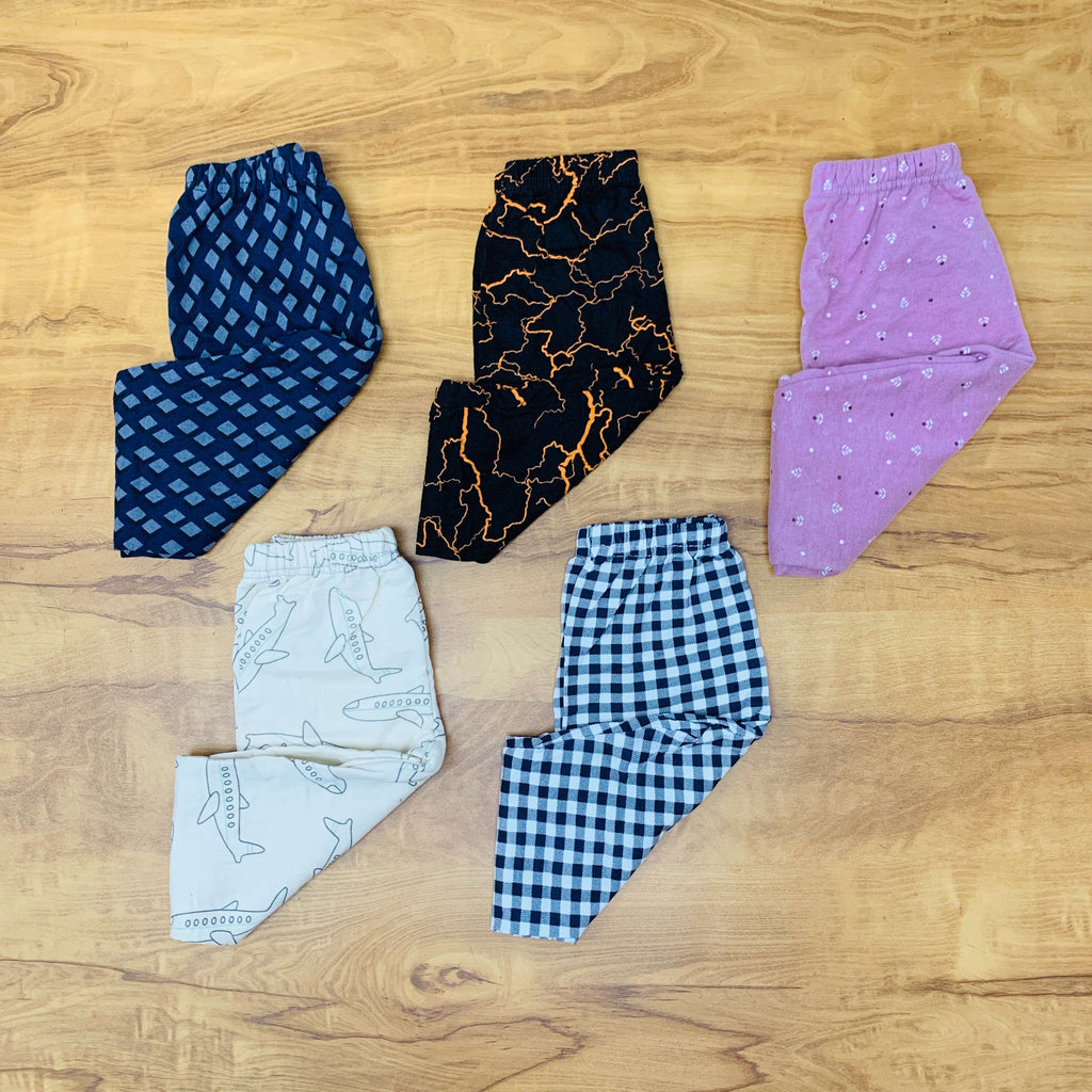 Unisex Kids Pants Pack of 5