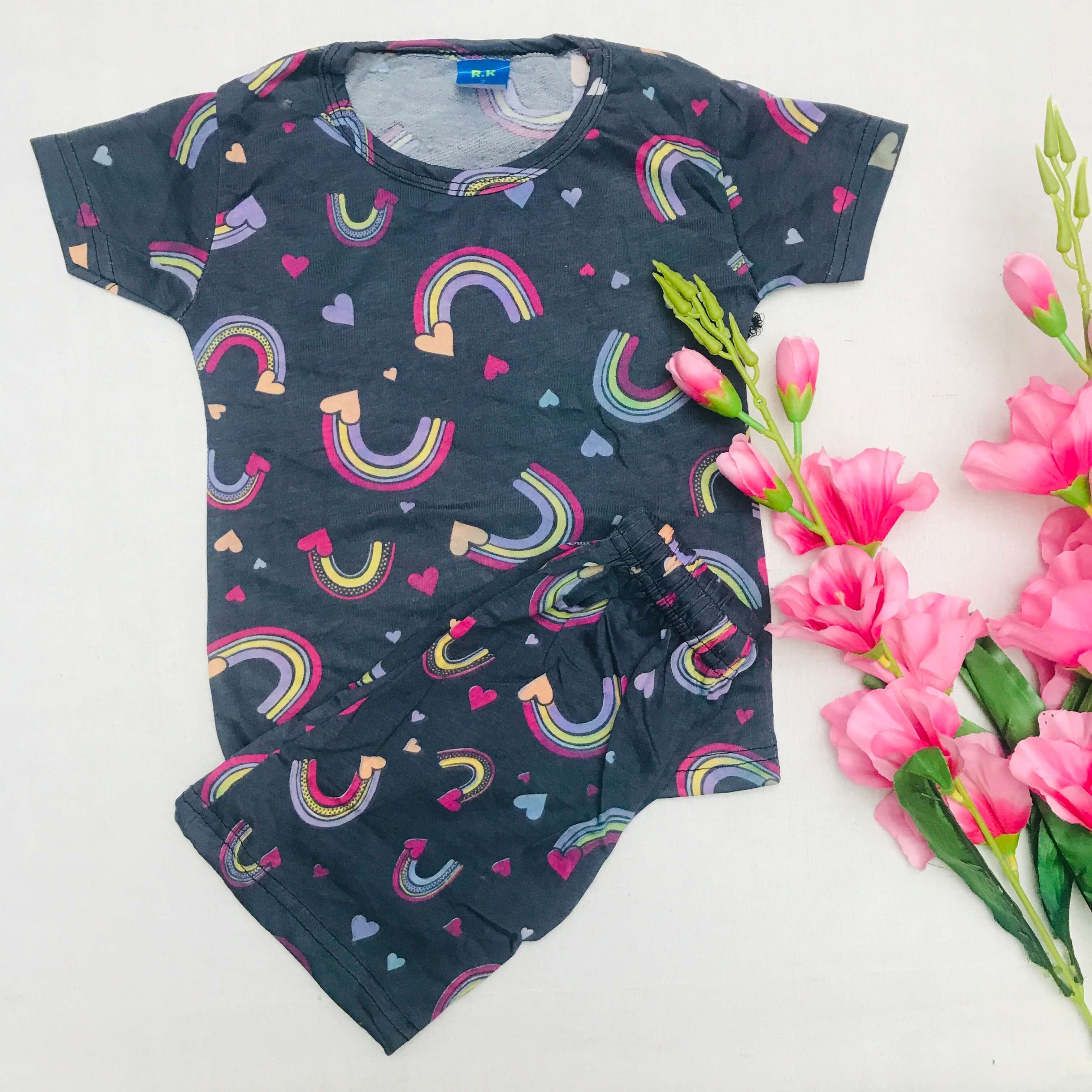 Kids Printed Shorts Set