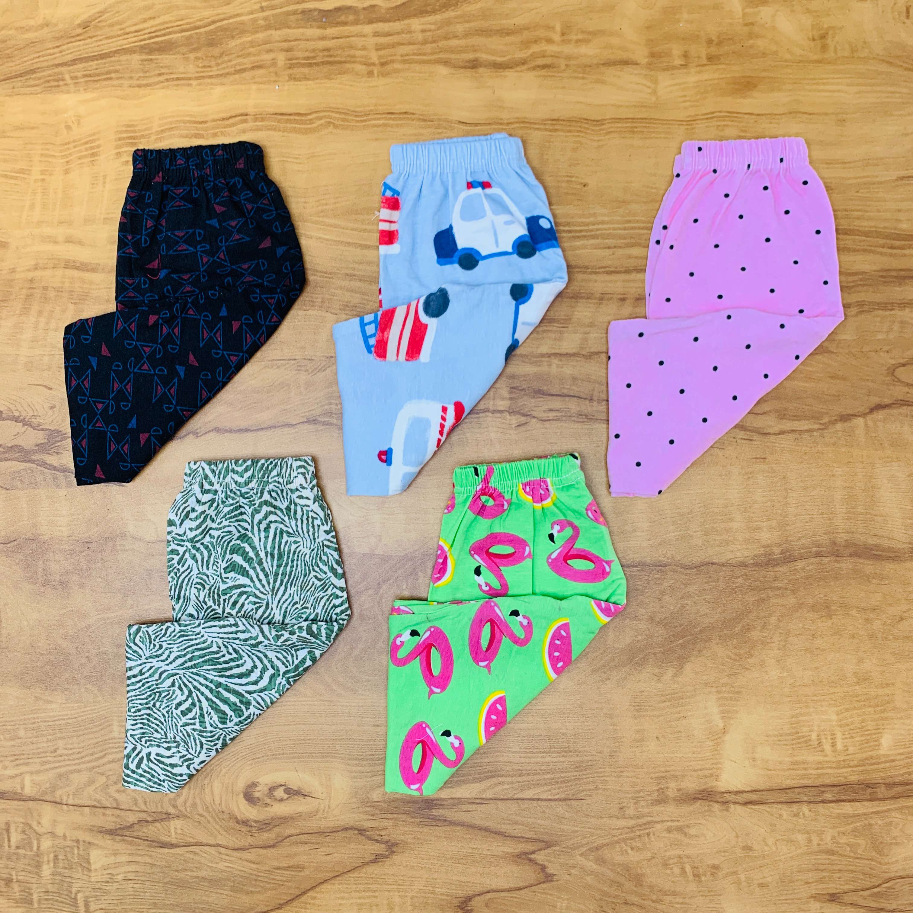 Unisex Kids Pants Pack of 5