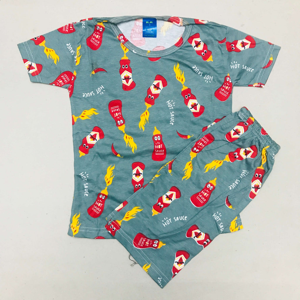 Kids Printed Shorts Set