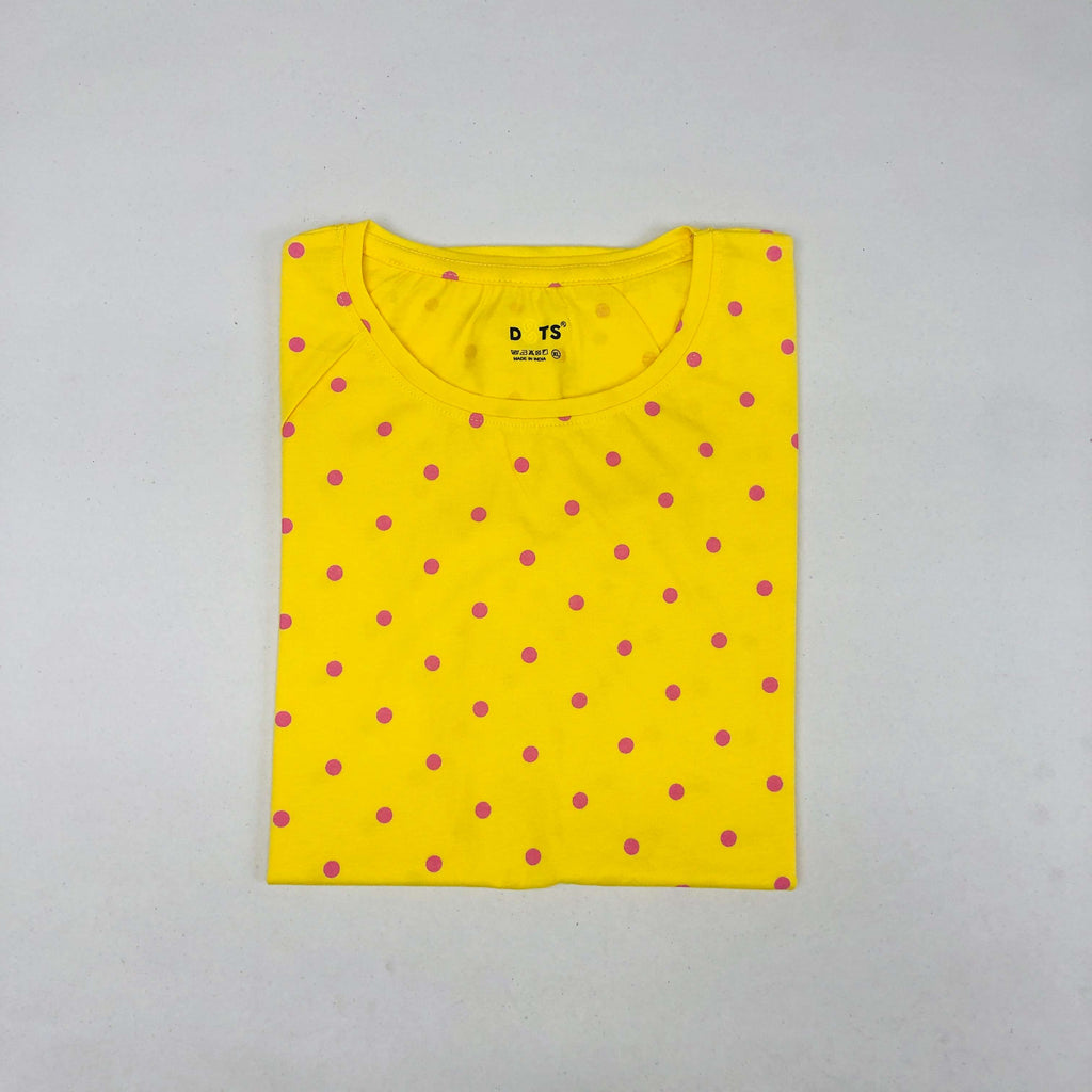 Dots Ladies Printed T-Shirt