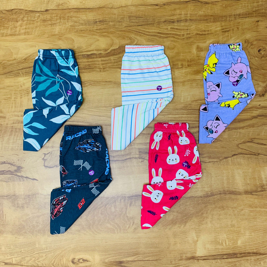 Unisex Kids Pants Pack of 5