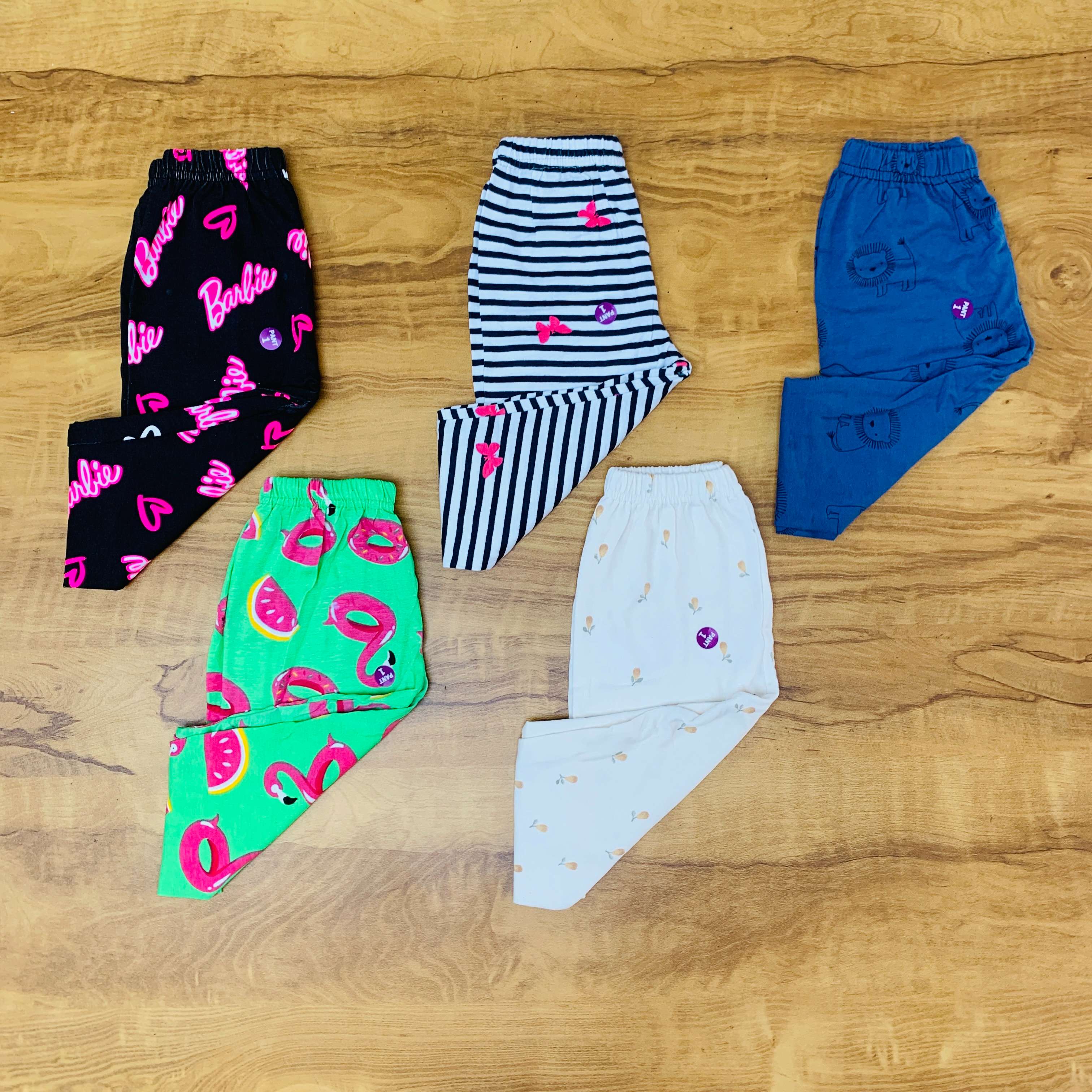 Unisex Kids Pants Pack of 5