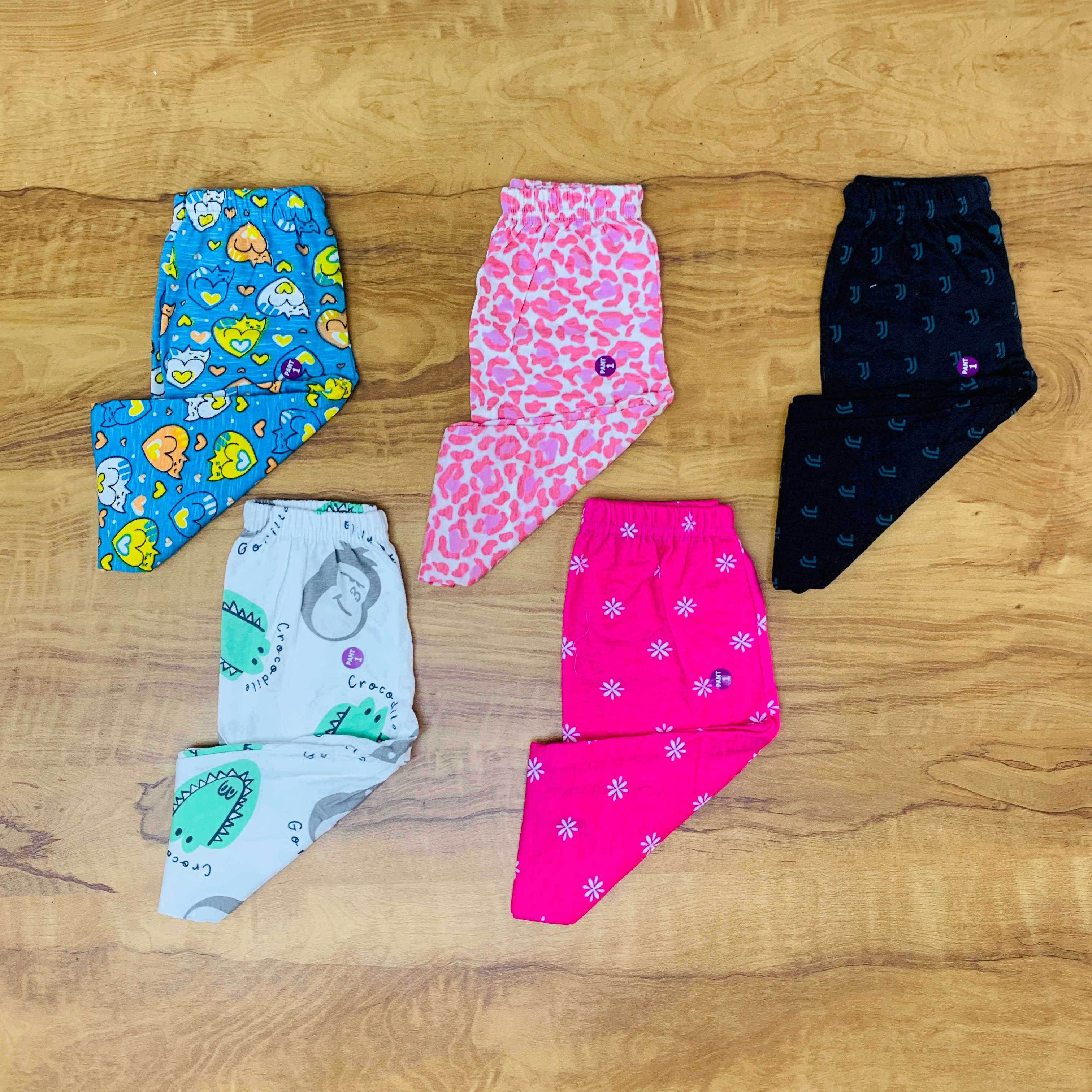 Unisex Kids Pants Pack of 5