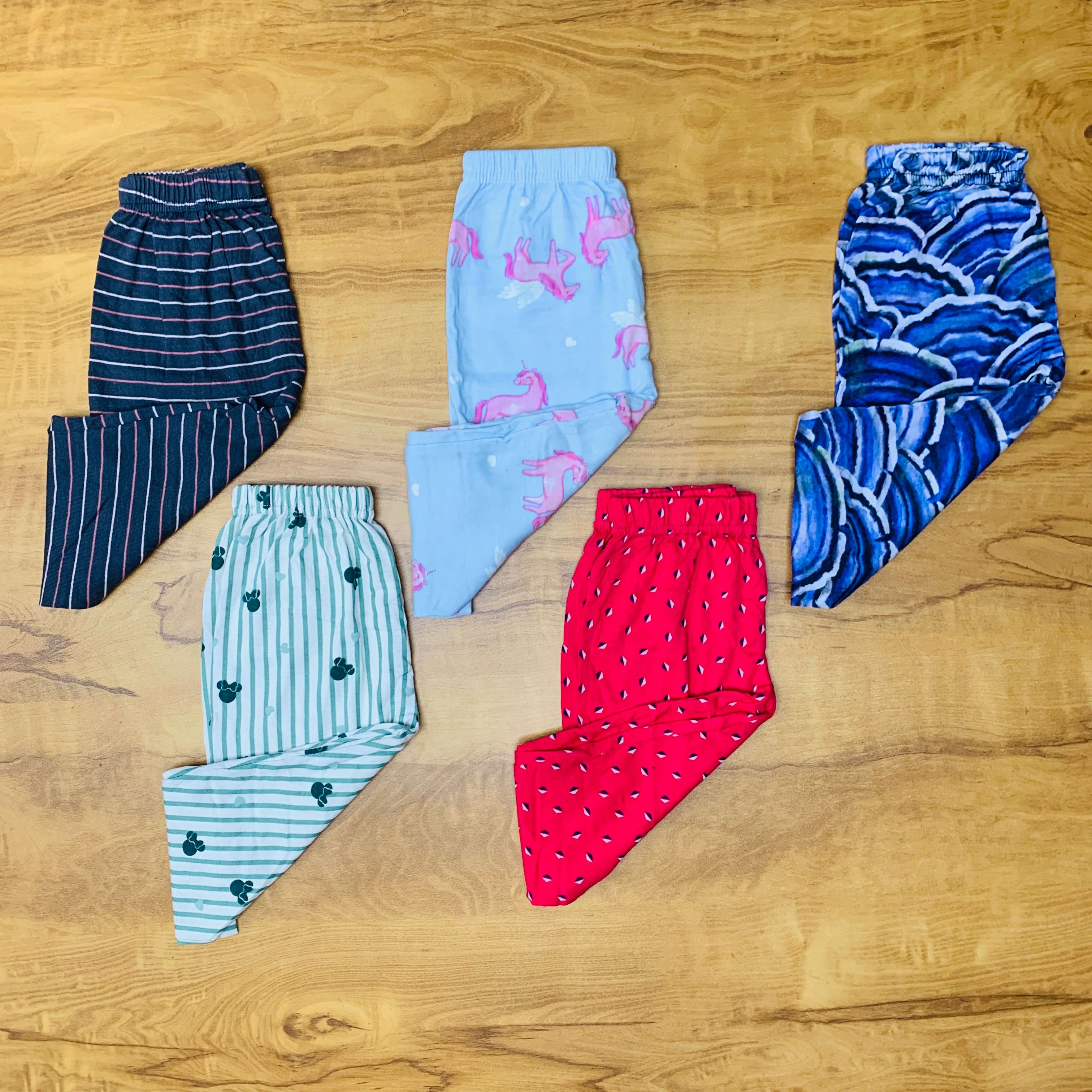 Unisex Kids Pants Pack of 5