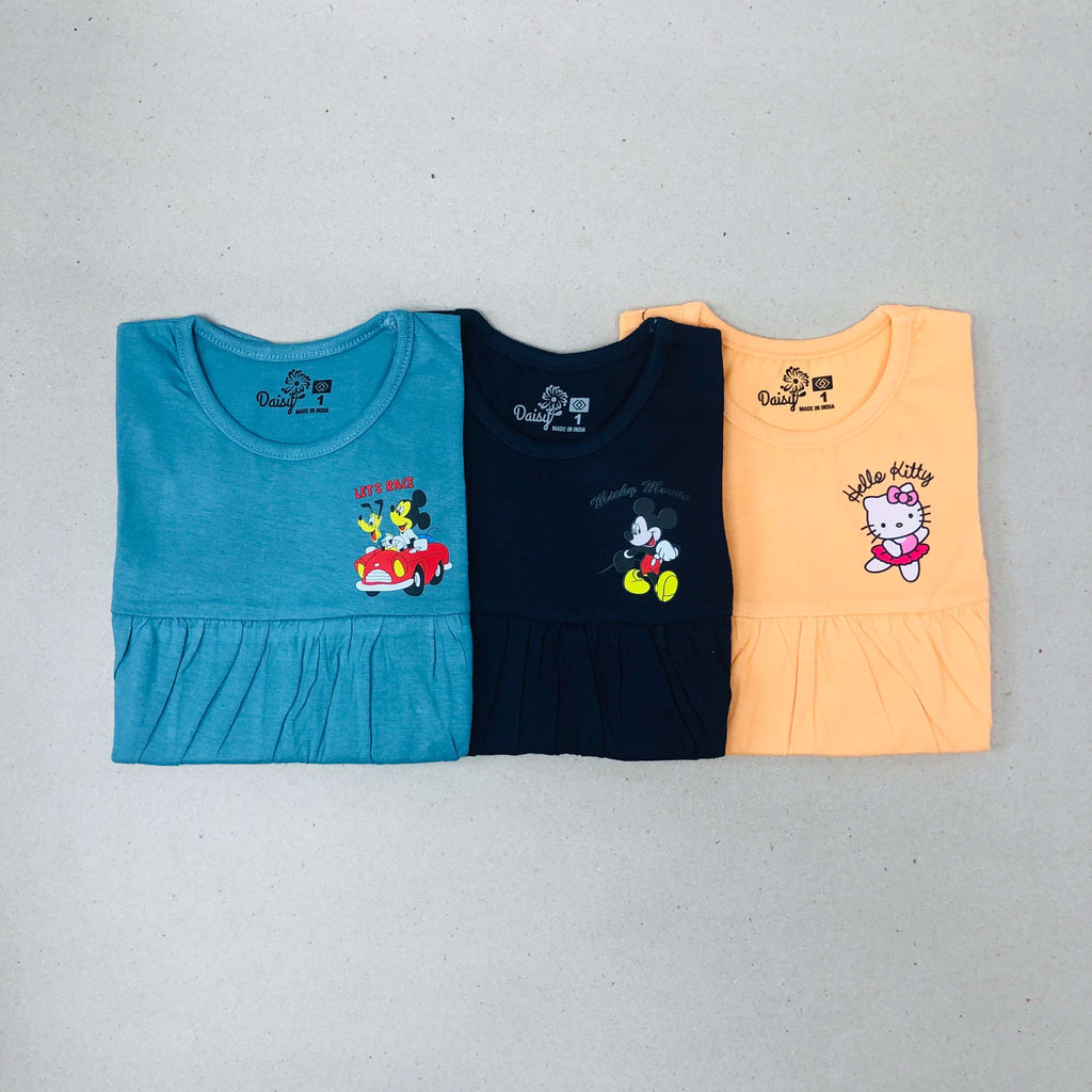 Daisy Frock Combo Pack Of 3