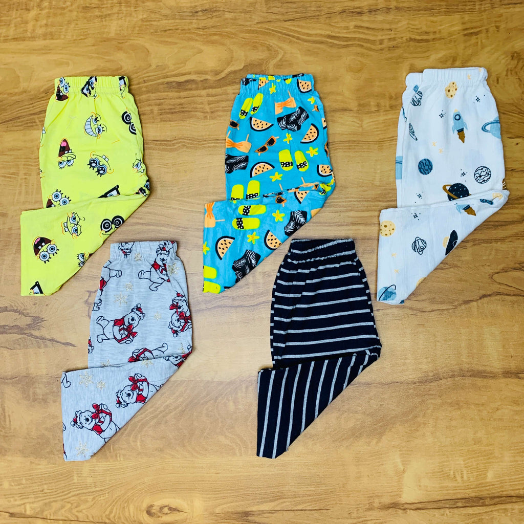 Unisex Kids Pants Pack of 5