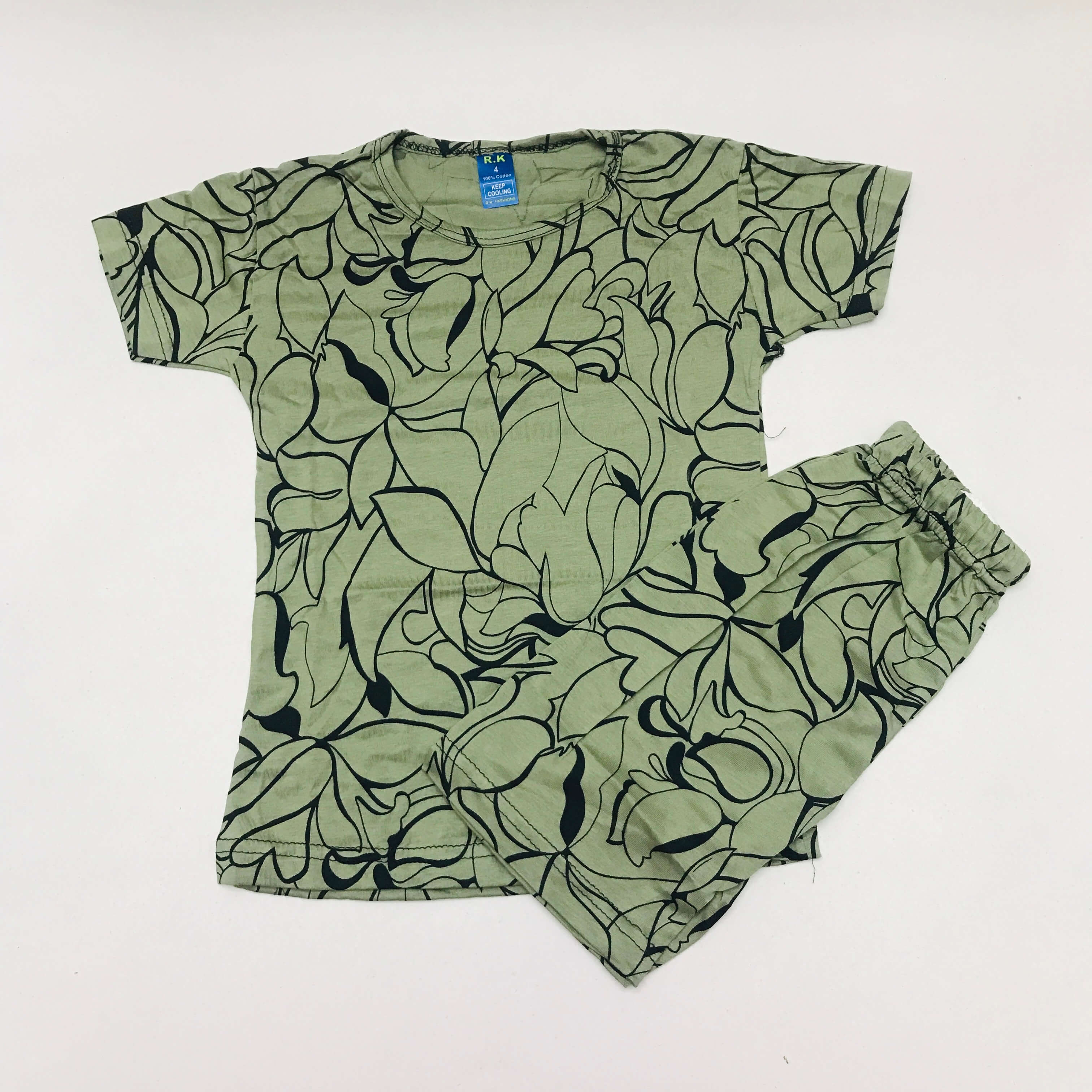 Kids Printed Shorts Set