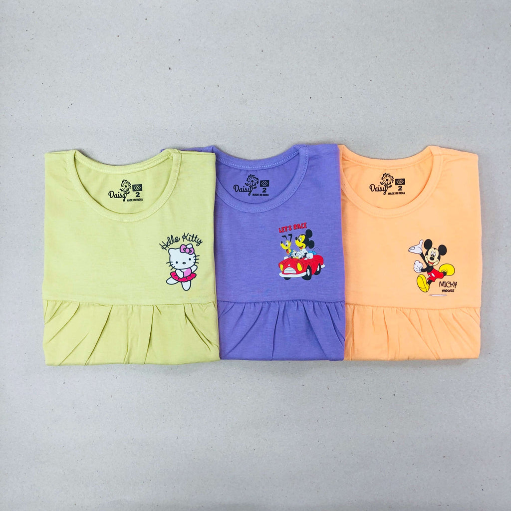 Daisy Frock Combo Pack Of 3