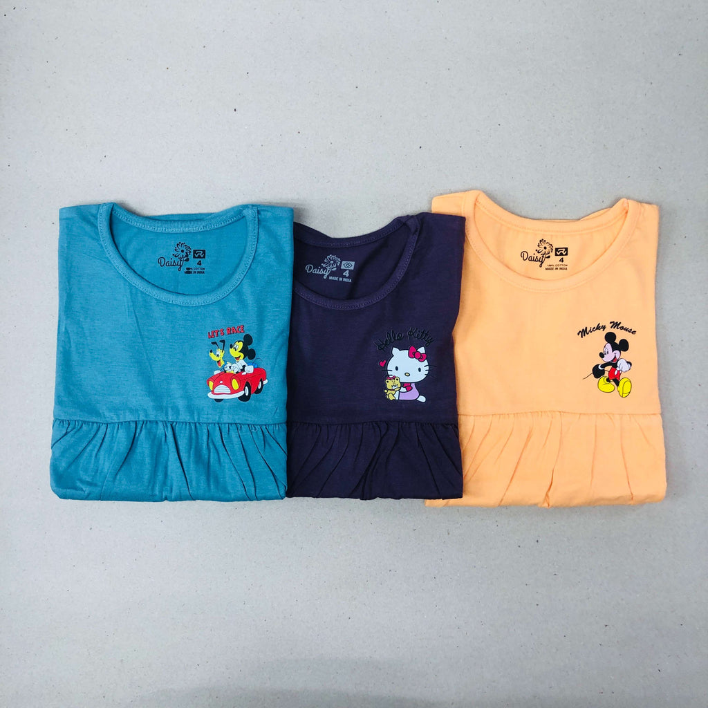 Daisy Frock Combo Pack Of 3