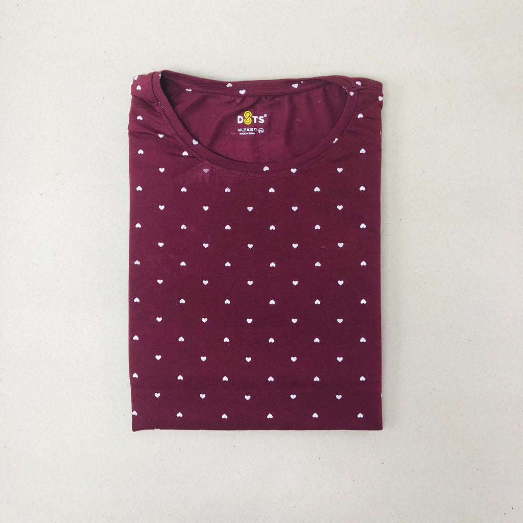 Dots Ladies Printed T-Shirt