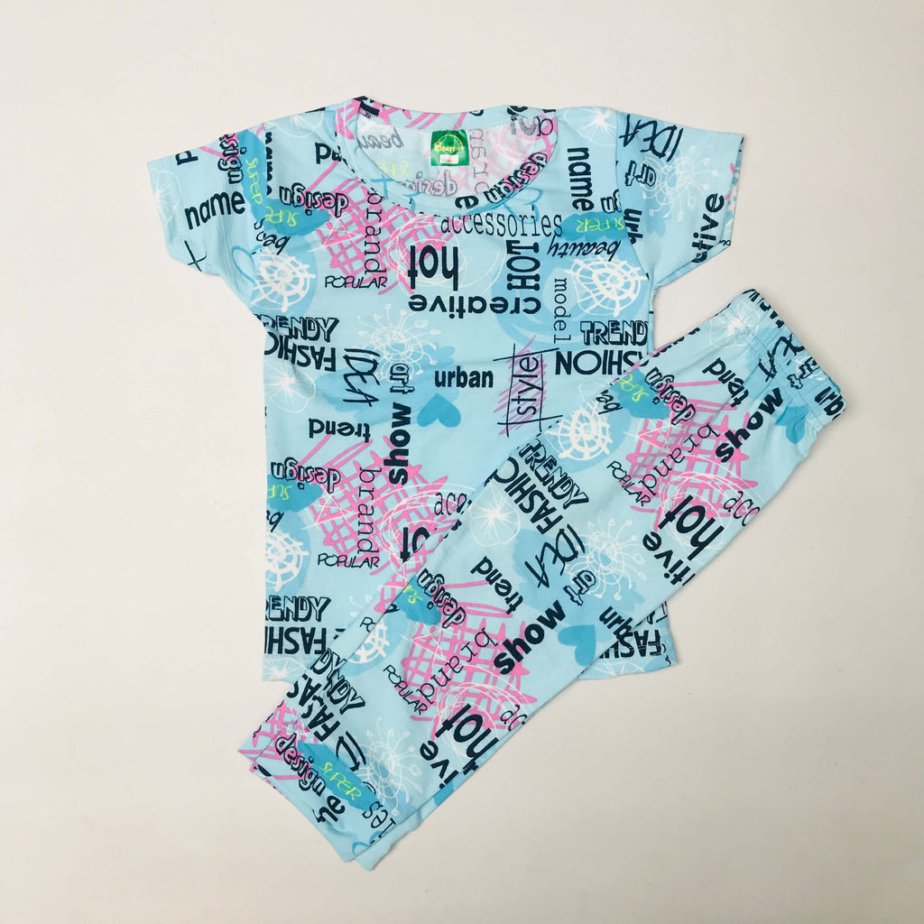 Cartoon Cuddles printed Pant Set