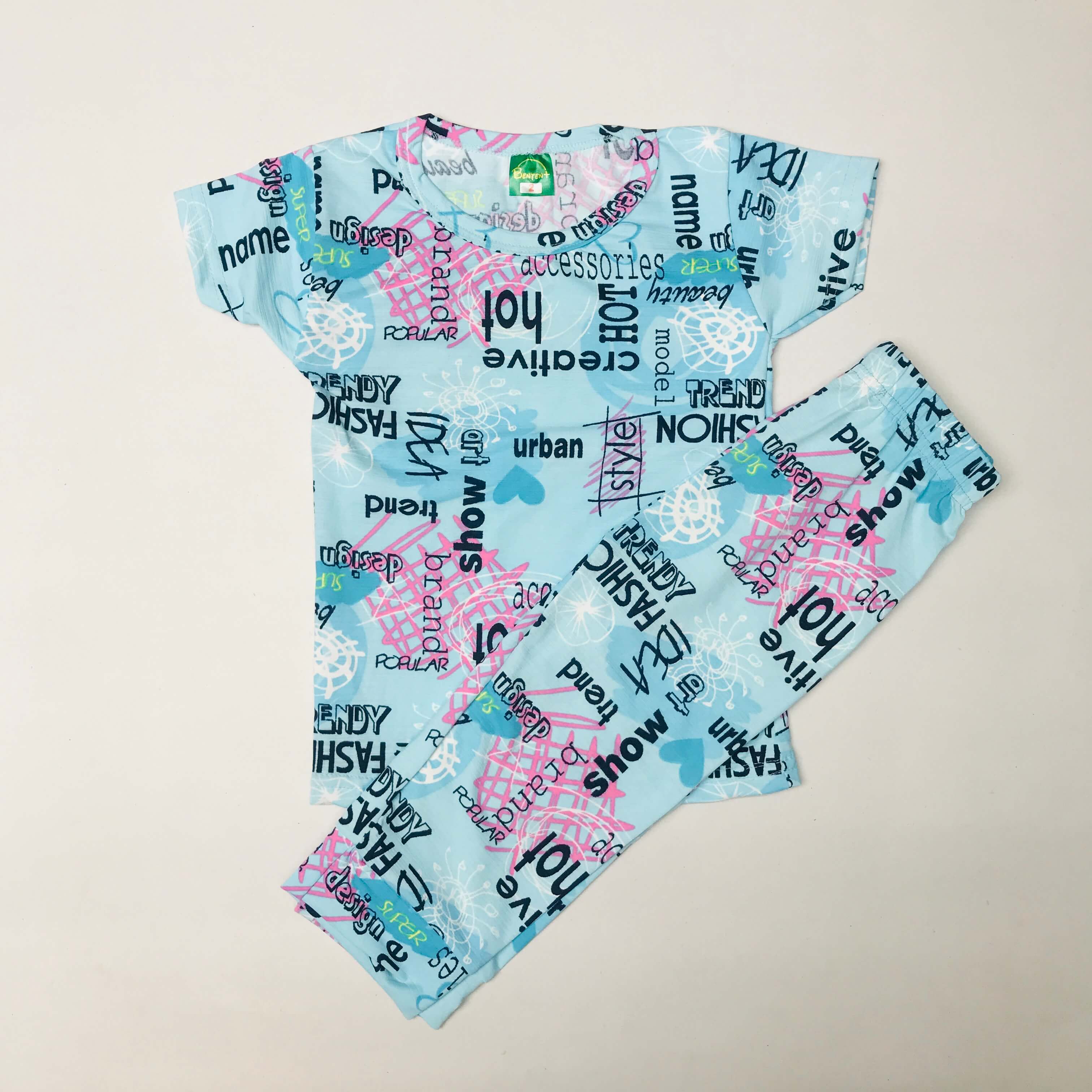 Cartoon Cuddles printed Pant Set