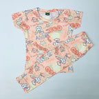 Cartoon Cuddles printed Pant Set