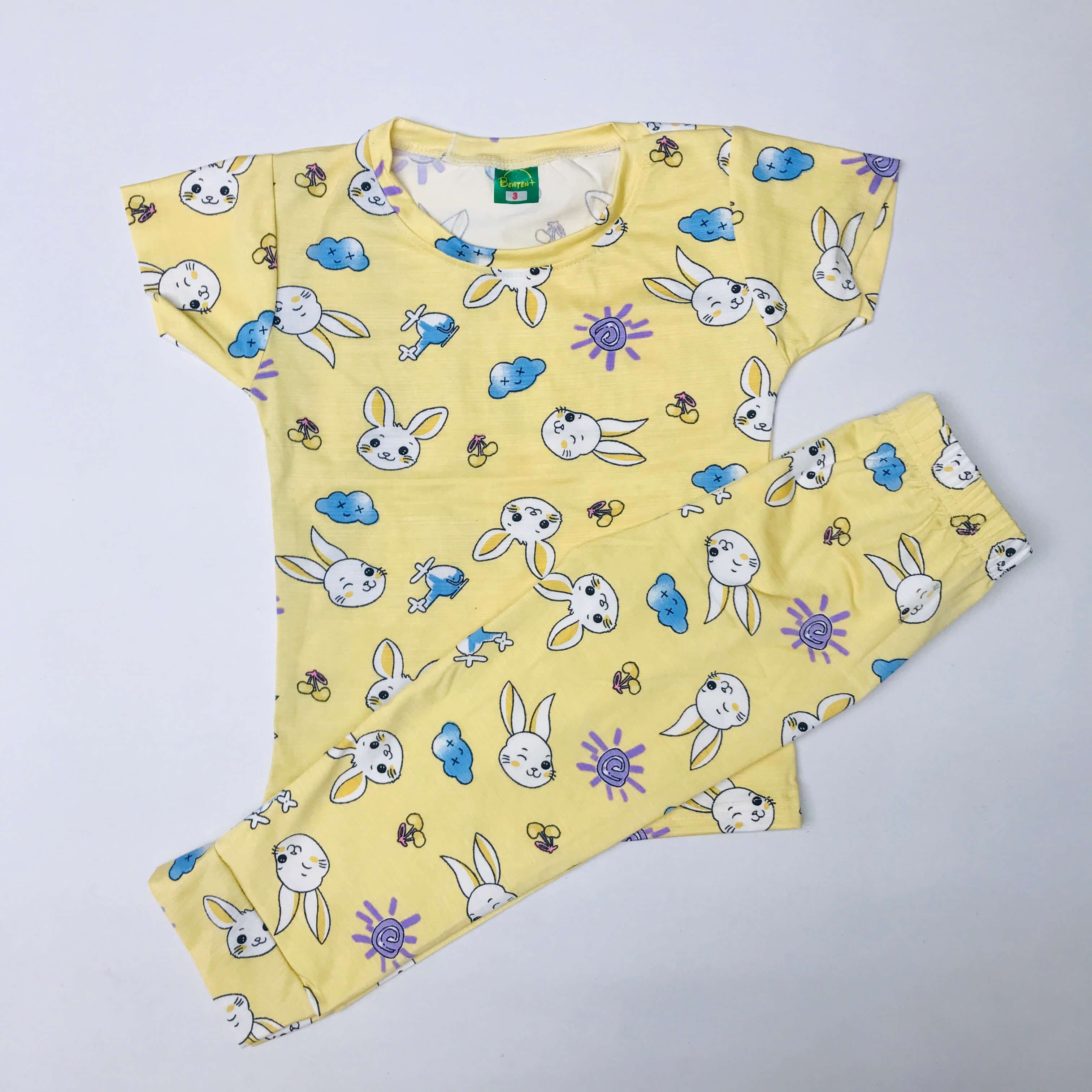 Cartoon Cuddles printed Pant Set
