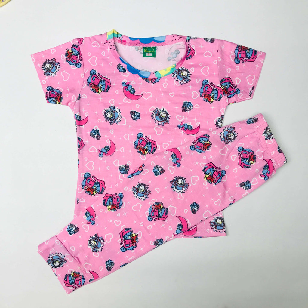 Cartoon Cuddles printed Pant Set