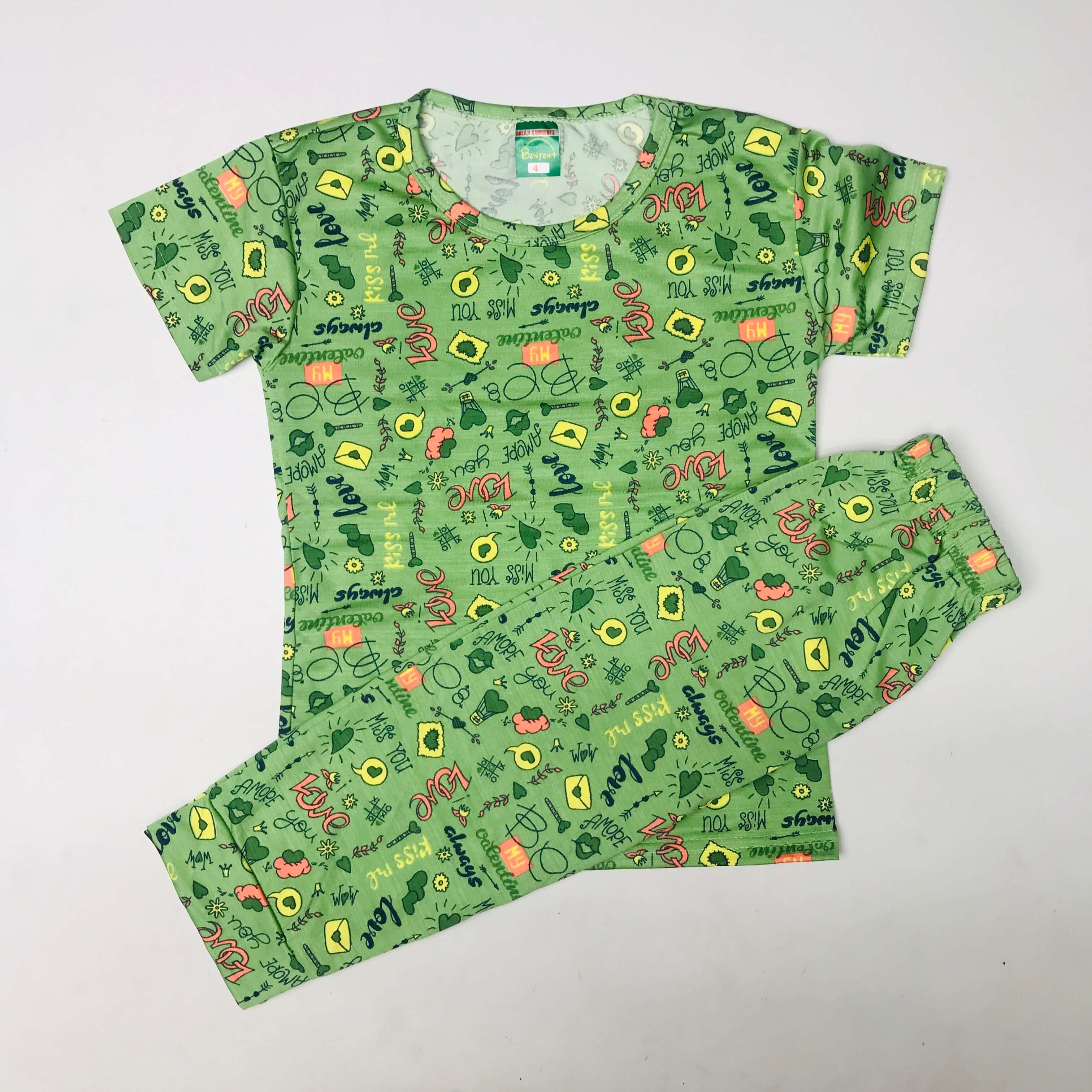 Cartoon Cuddles printed Pant Set