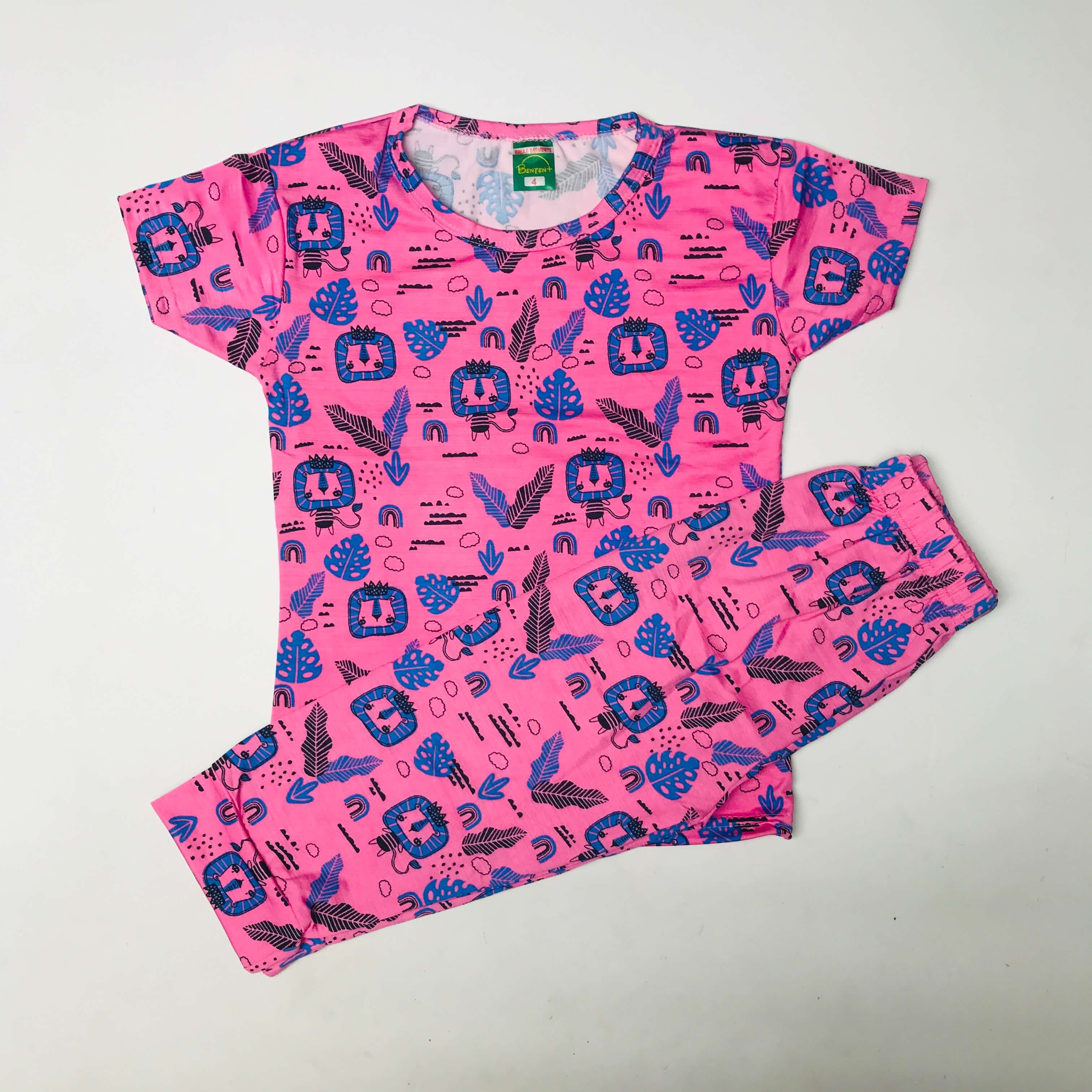 Cartoon Cuddles printed Pant Set