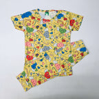 Cartoon Cuddles printed Pant Set