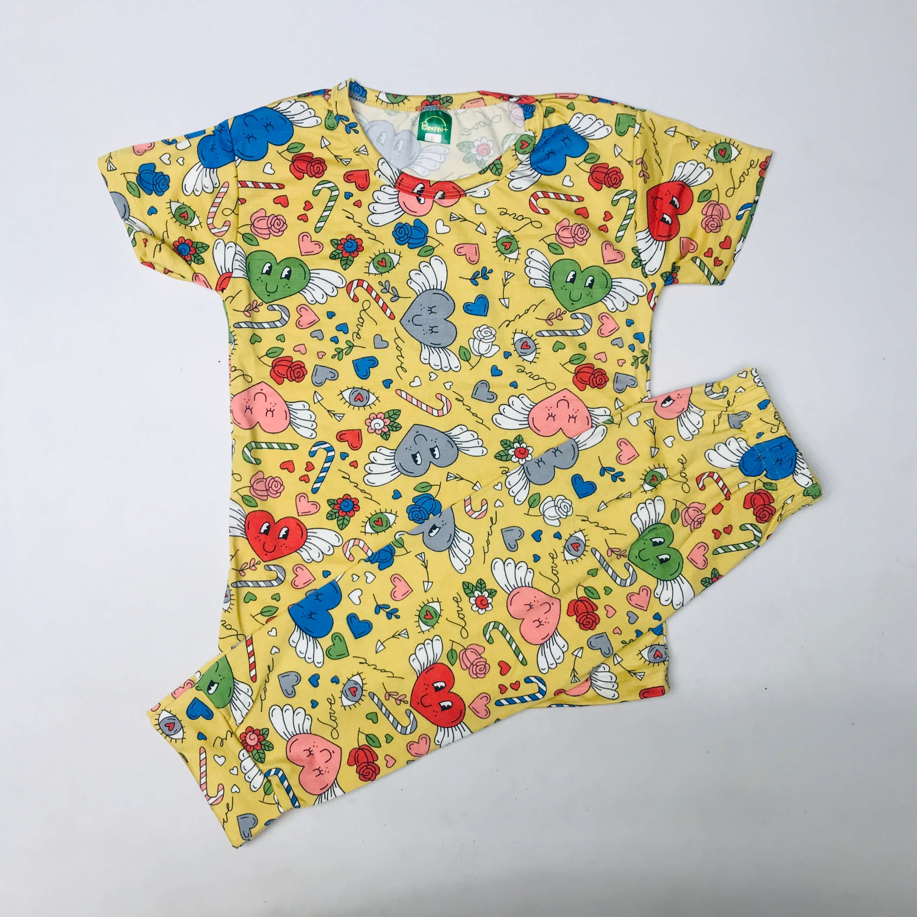 Cartoon Cuddles printed Pant Set