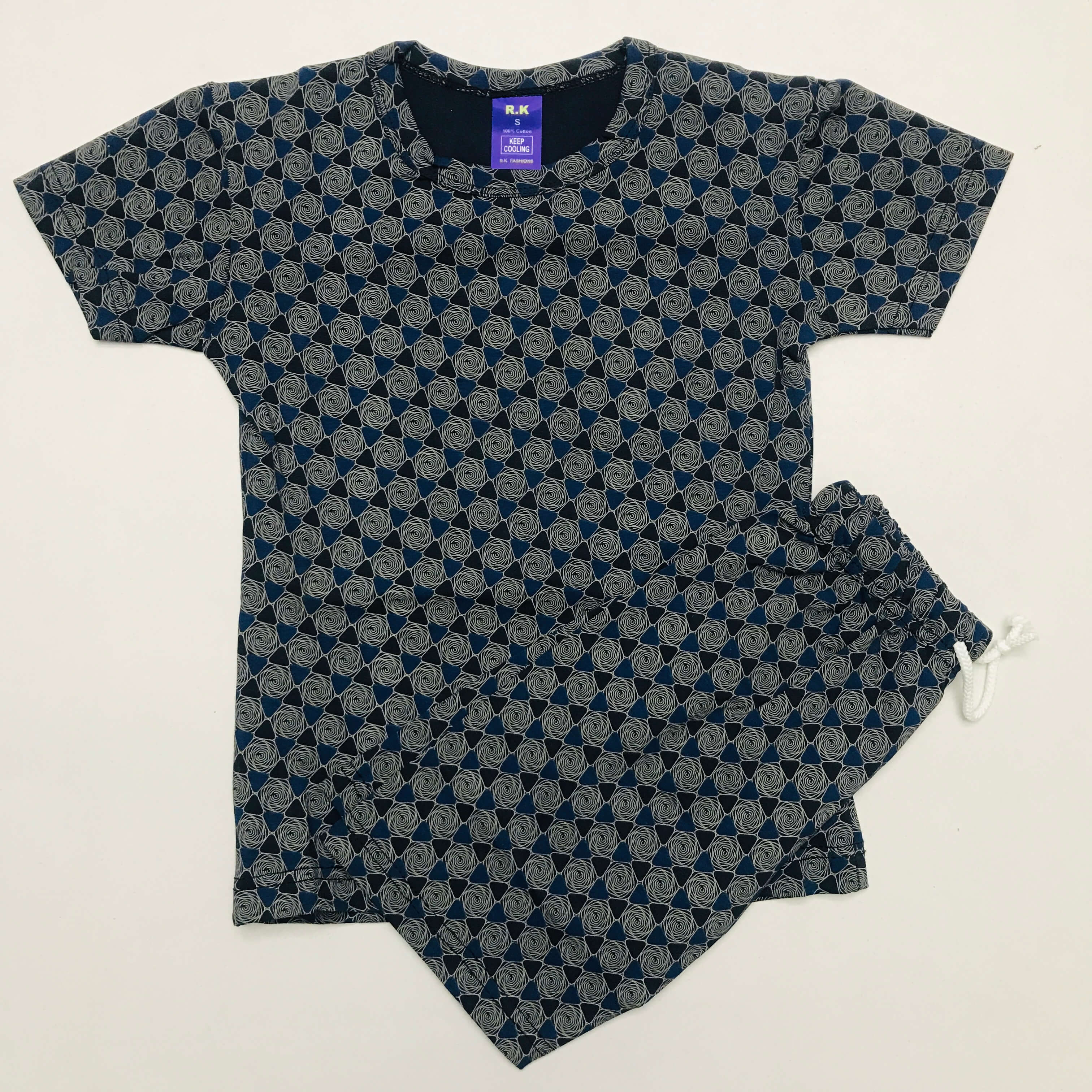Kids Printed Shorts Set