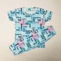 Cartoon Cuddles printed Pant Set