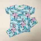 Cartoon Cuddles printed Pant Set