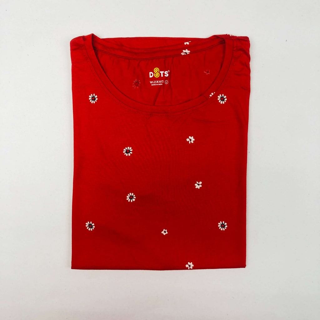Dots Ladies Printed T-Shirt