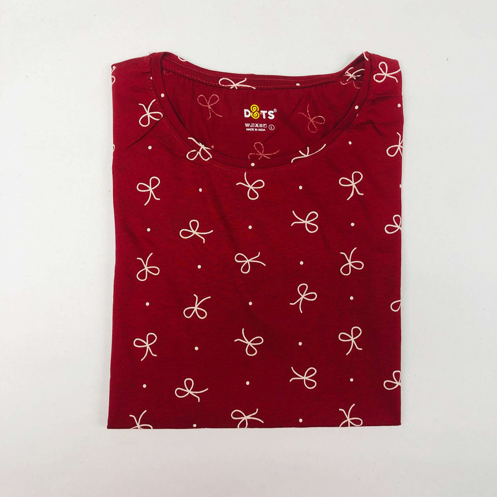 Dots Ladies Printed T-Shirt