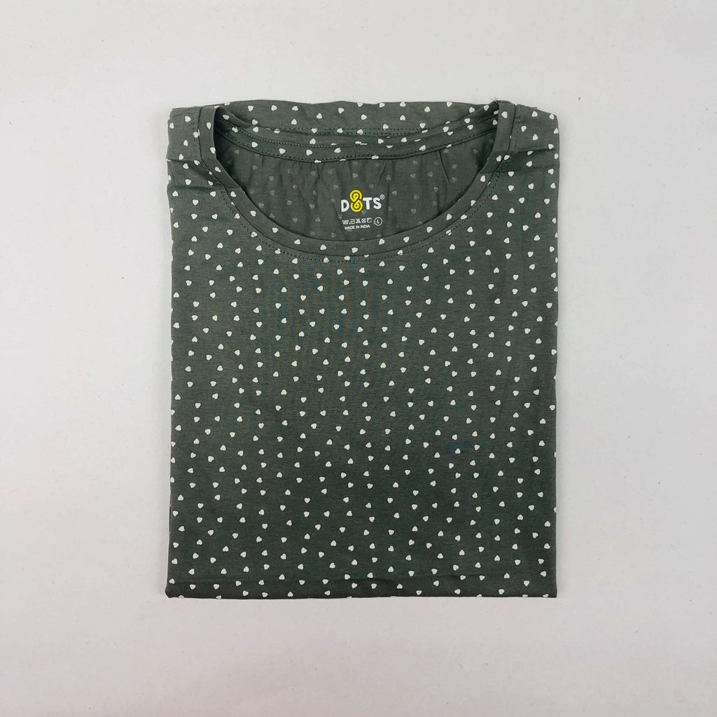 Dots Ladies Printed T-Shirt