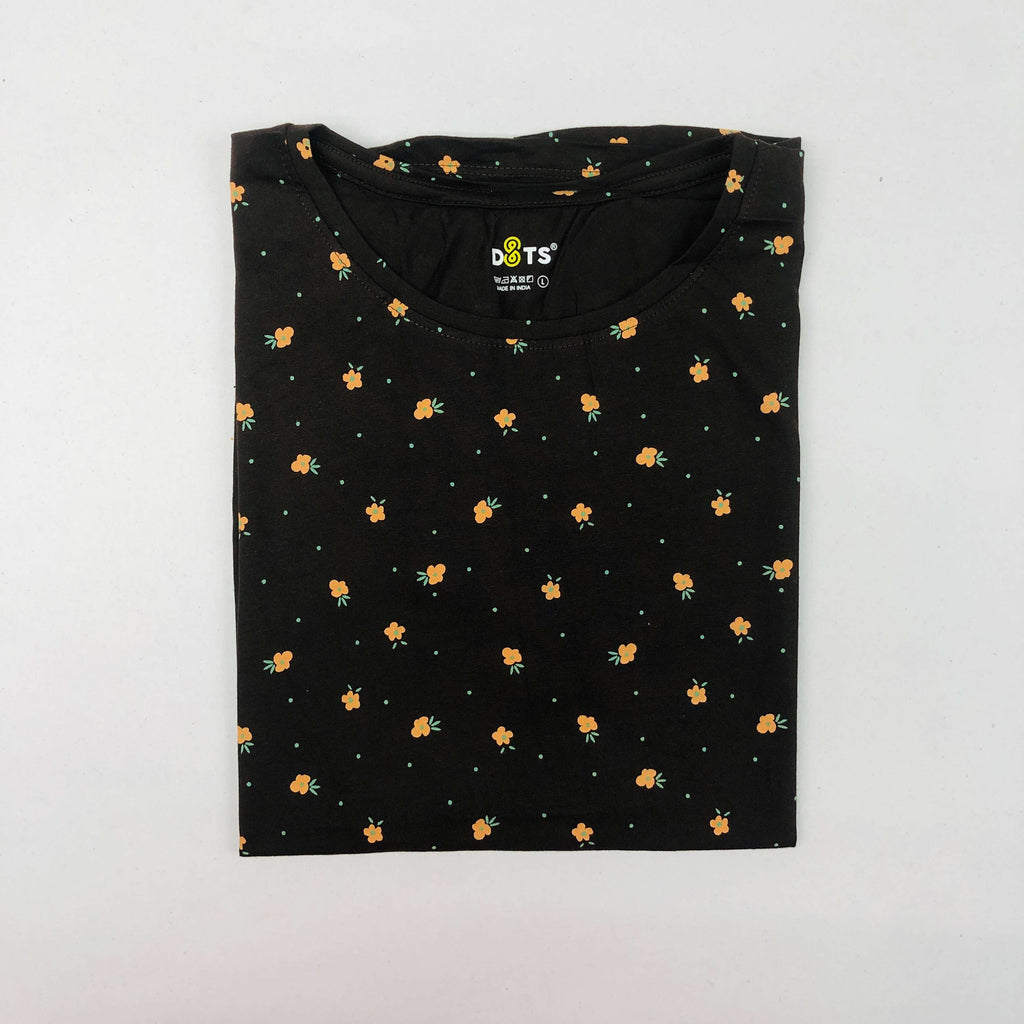 Dots Ladies Printed T-Shirt