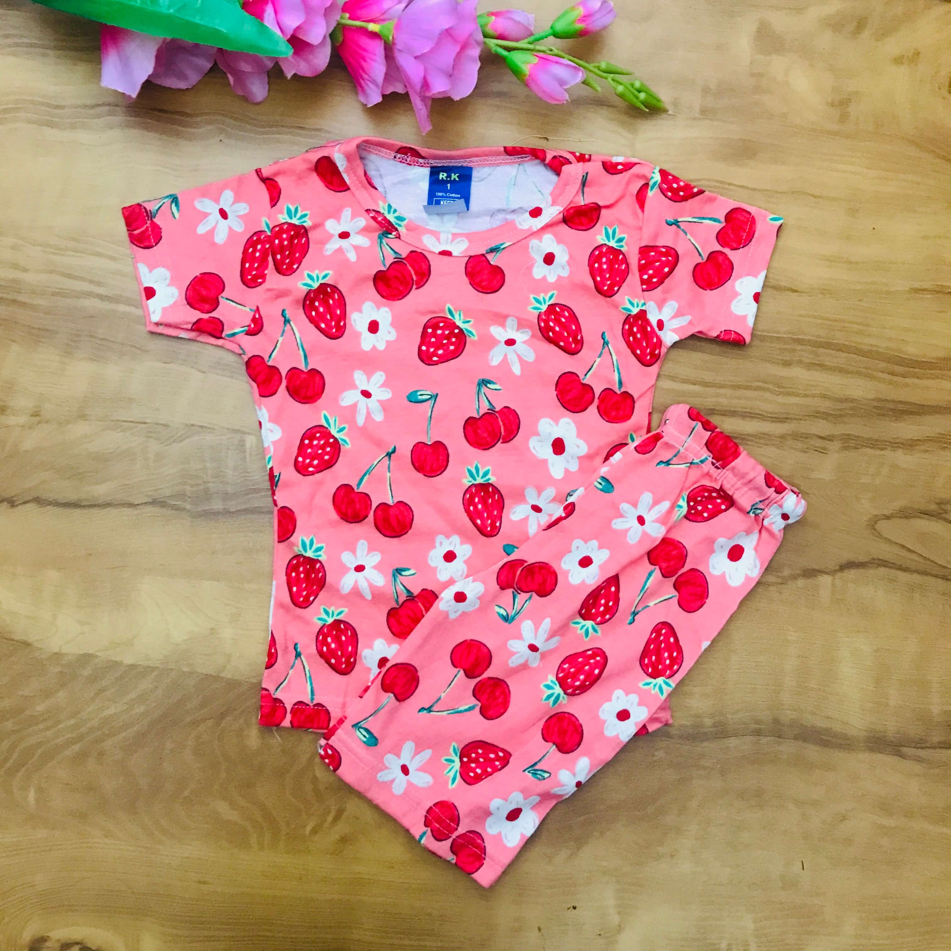 Kids Printed Shorts Set