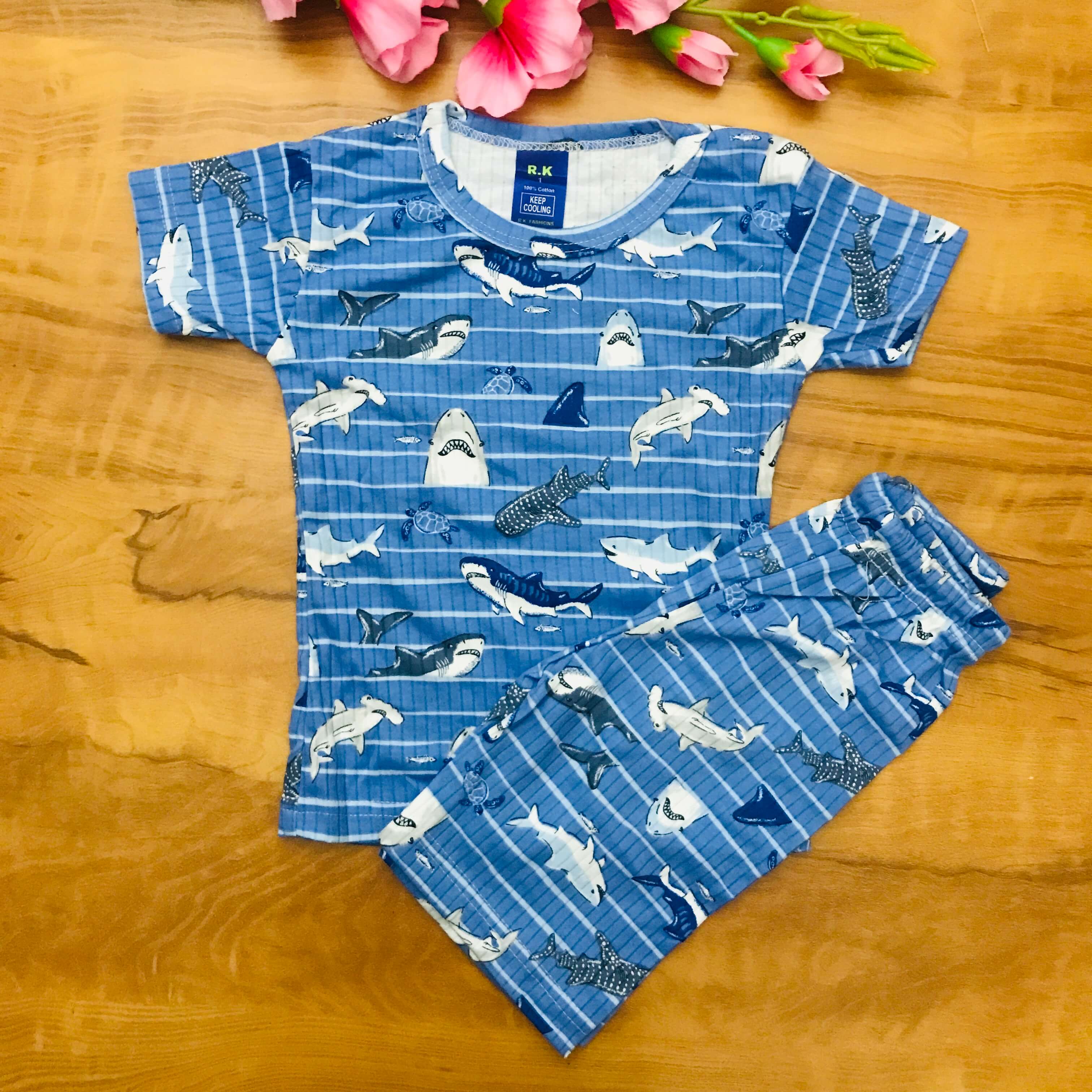 Kids Printed Shorts Set