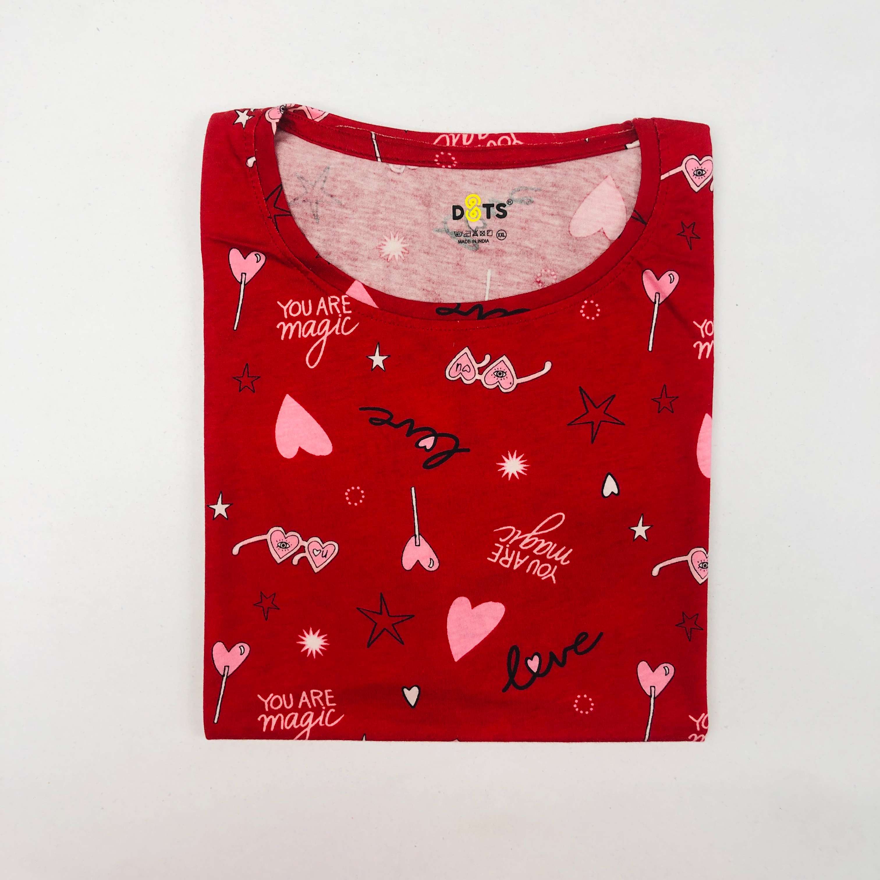 Dots Ladies Printed T-Shirt