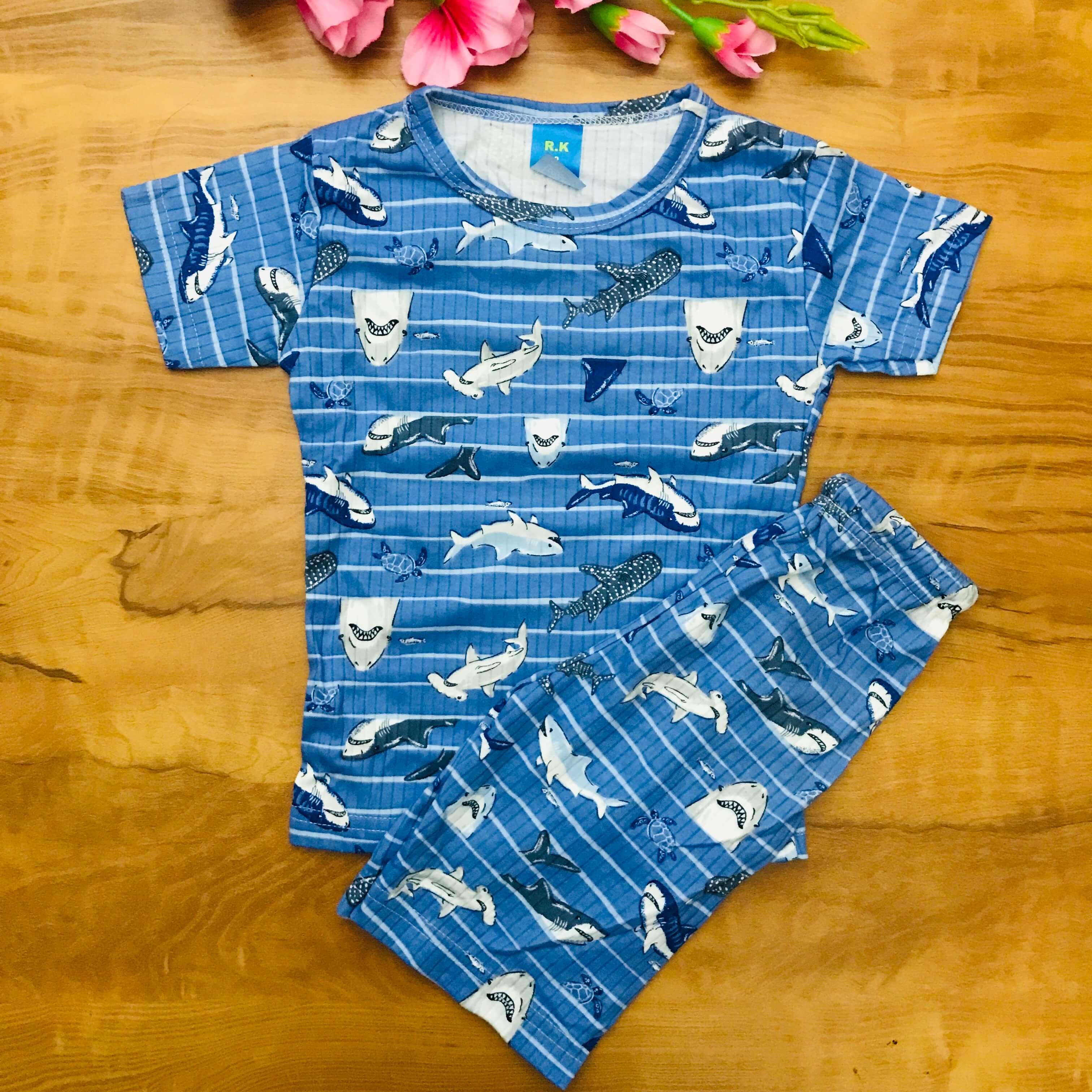Kids Printed Shorts Set