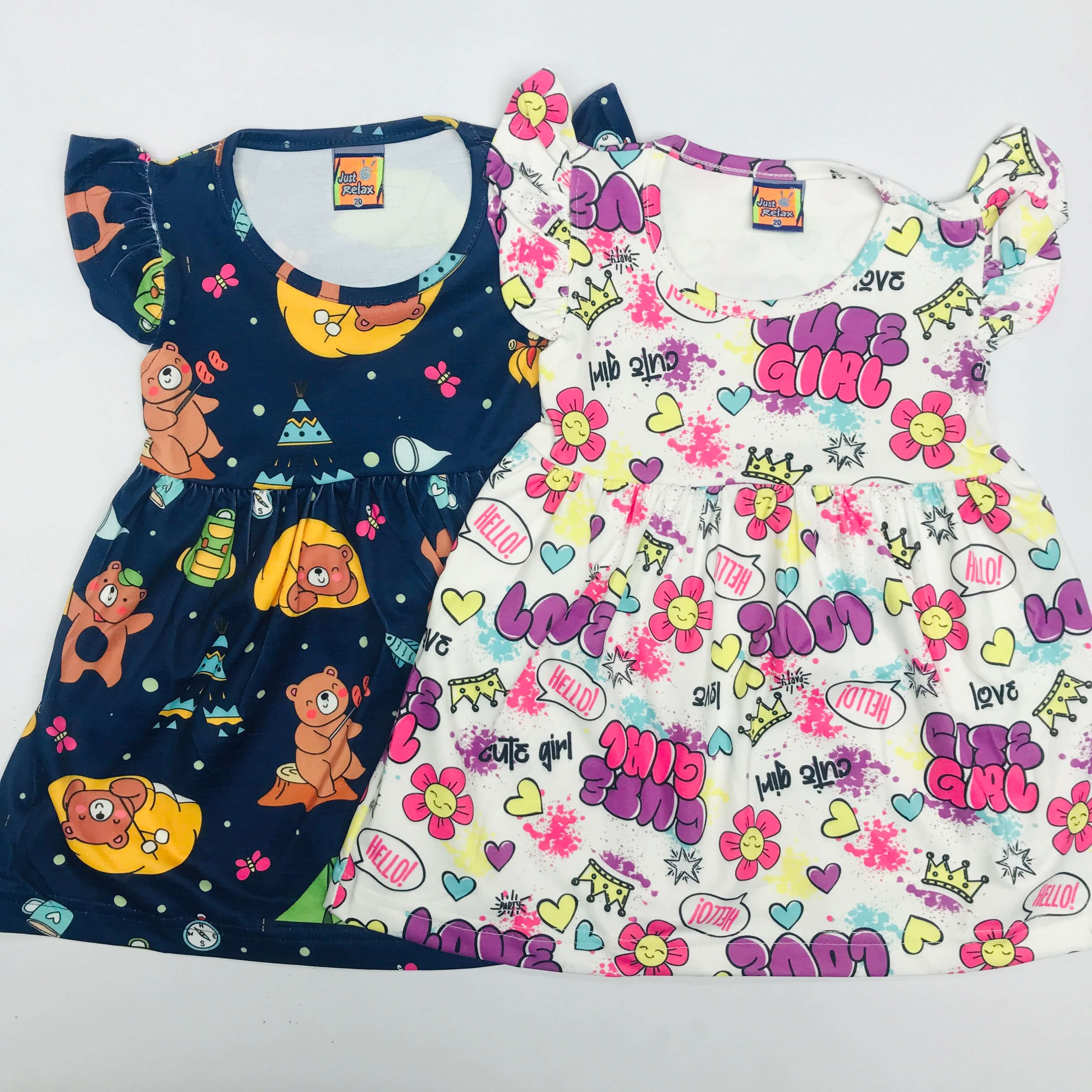 Junior Kids Frock Combo Pack Of 2