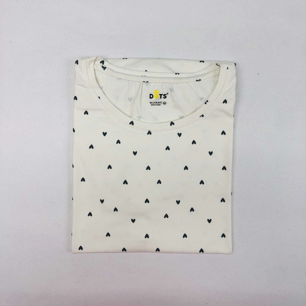 Dots Ladies Printed T-Shirt