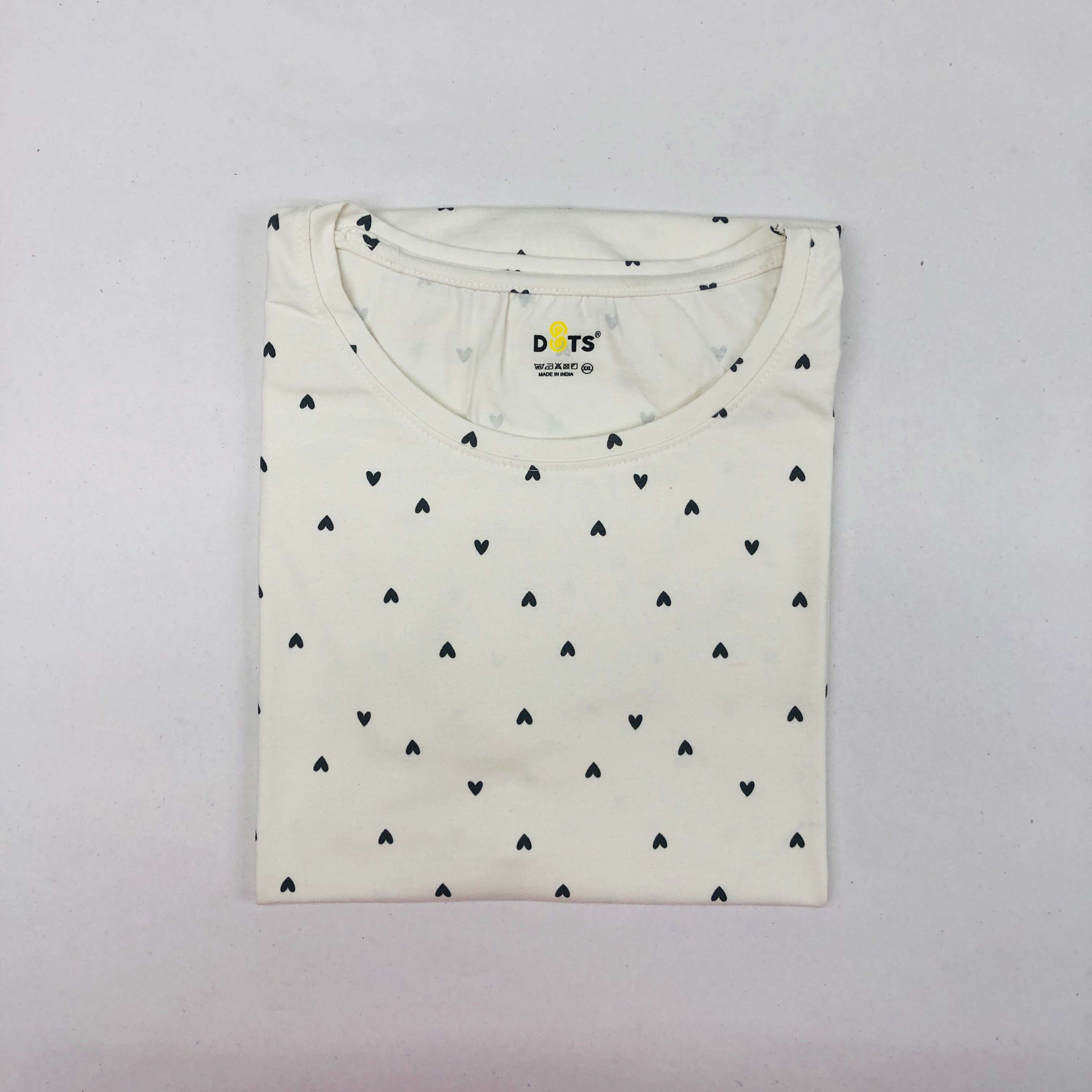 Dots Ladies Printed T-Shirt