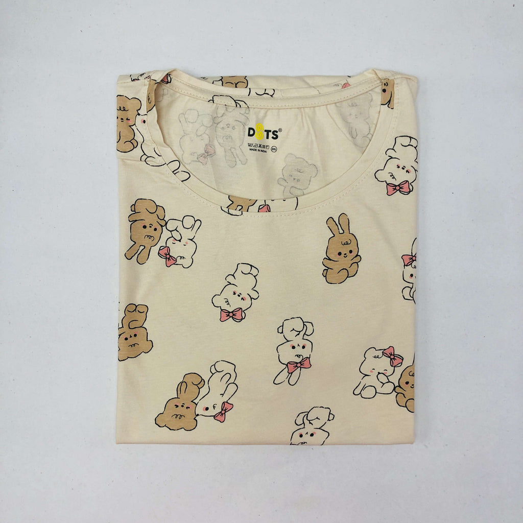 Dots Ladies Printed T-Shirt
