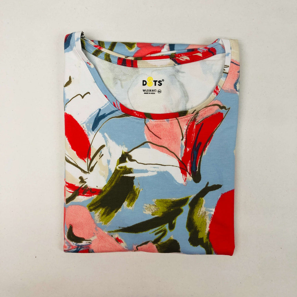Dots Ladies Printed T-Shirt