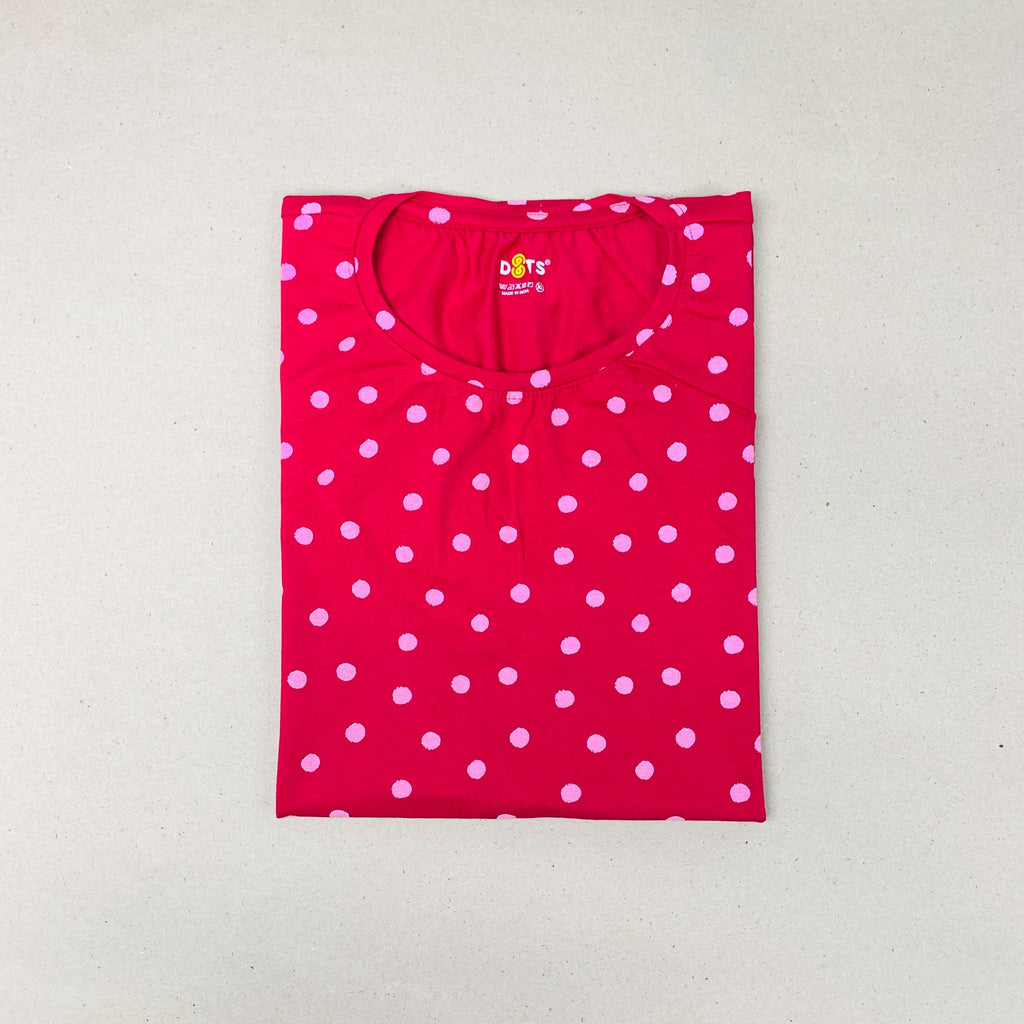 Dots Ladies Printed T-Shirt