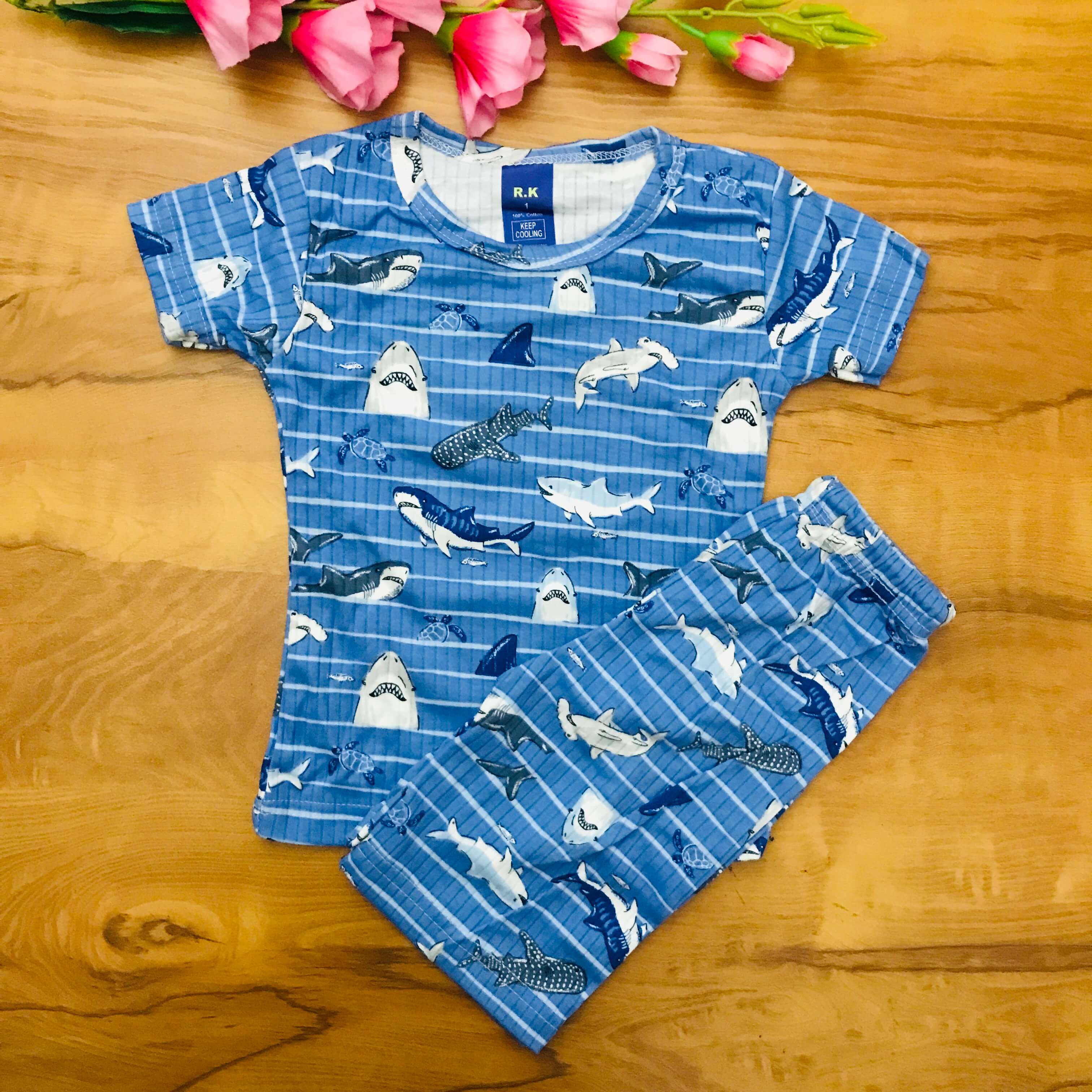 Kids Printed Shorts Set