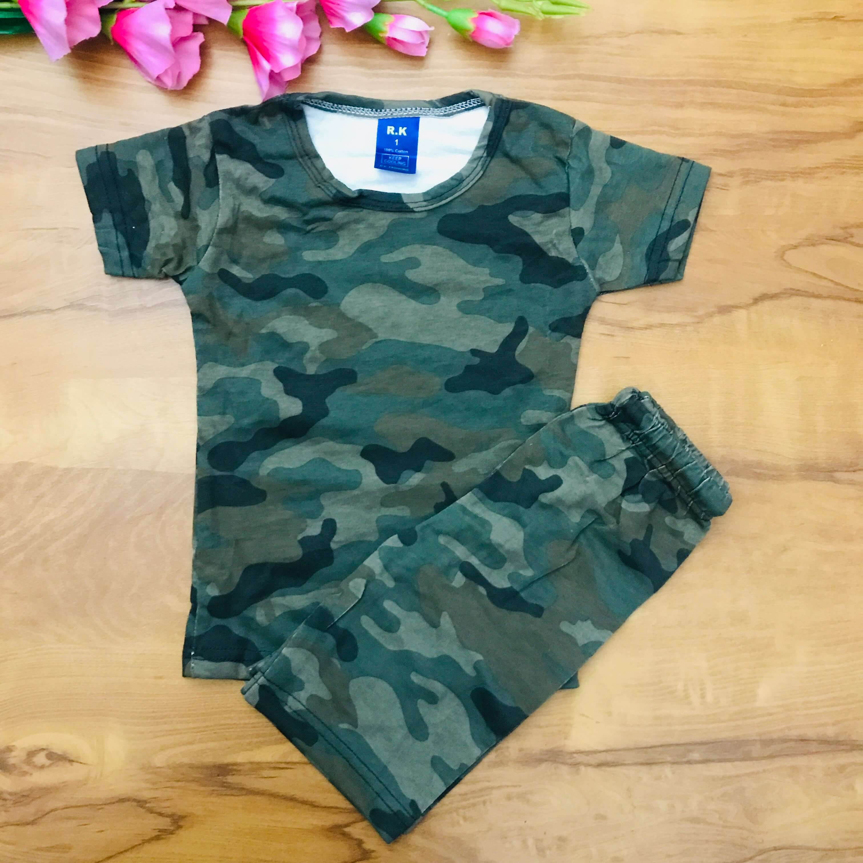 Kids Printed Shorts Set