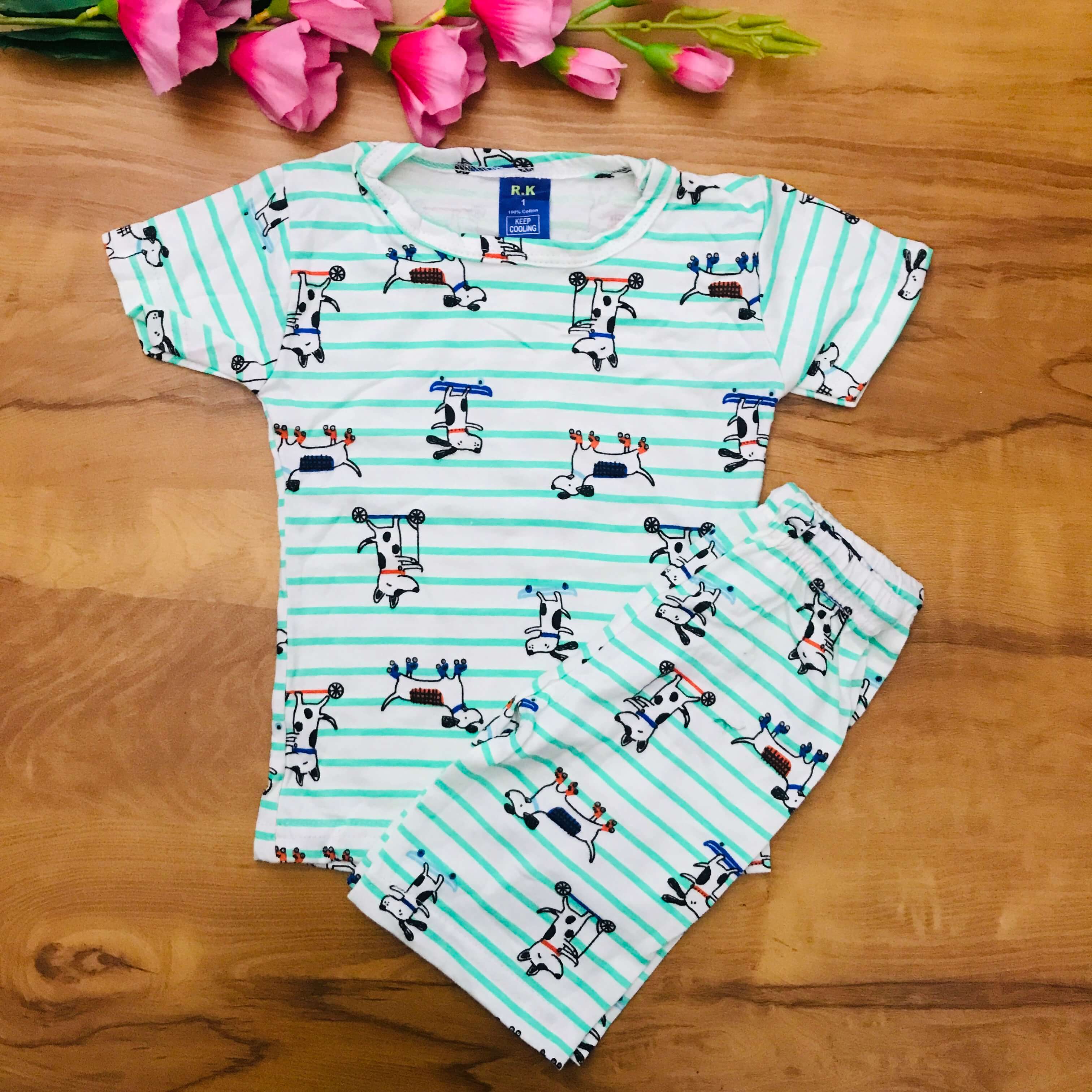 Kids Printed Shorts Set