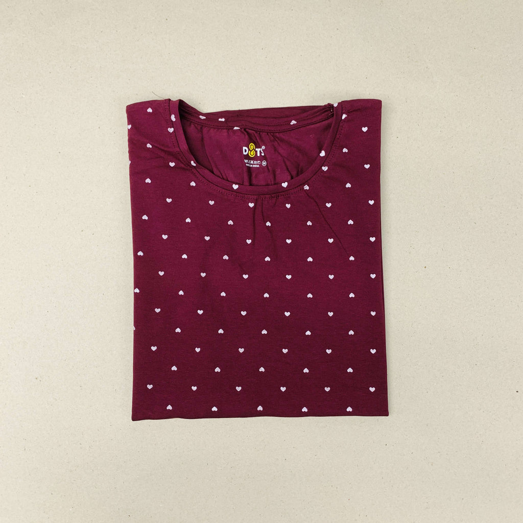 Dots Ladies Printed T-Shirt