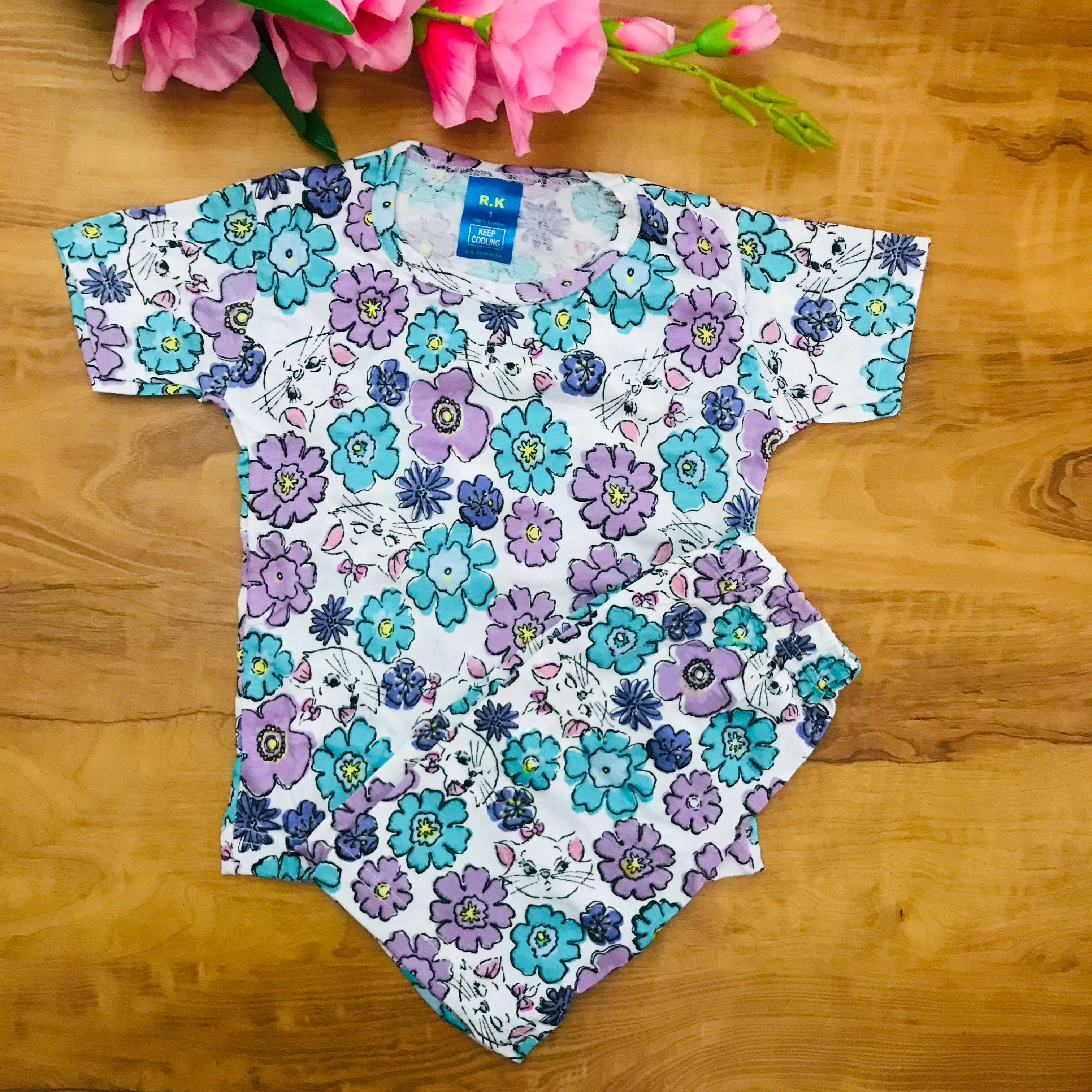 Kids Printed Shorts Set