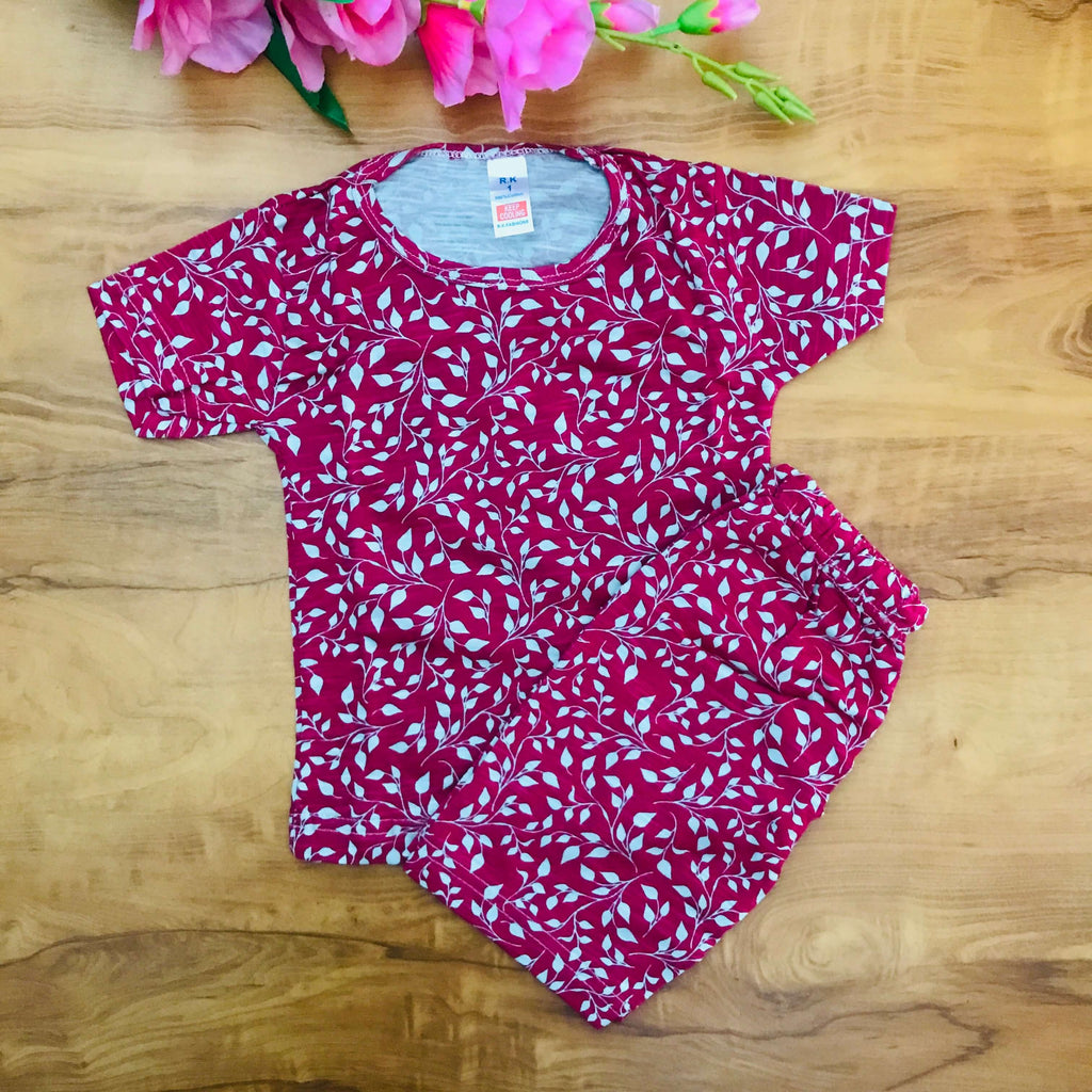 Kids Printed Shorts Set