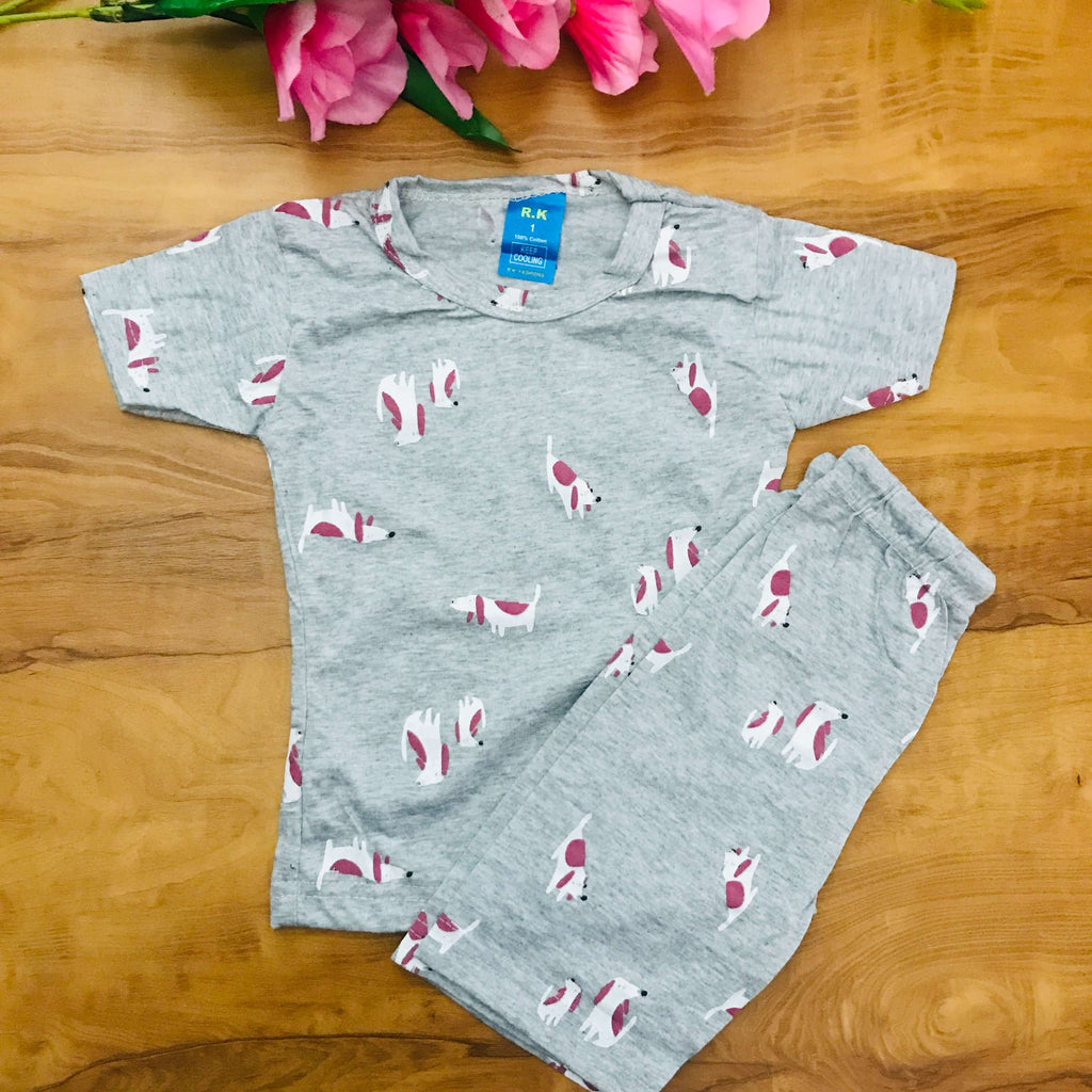 Kids Printed Shorts Set