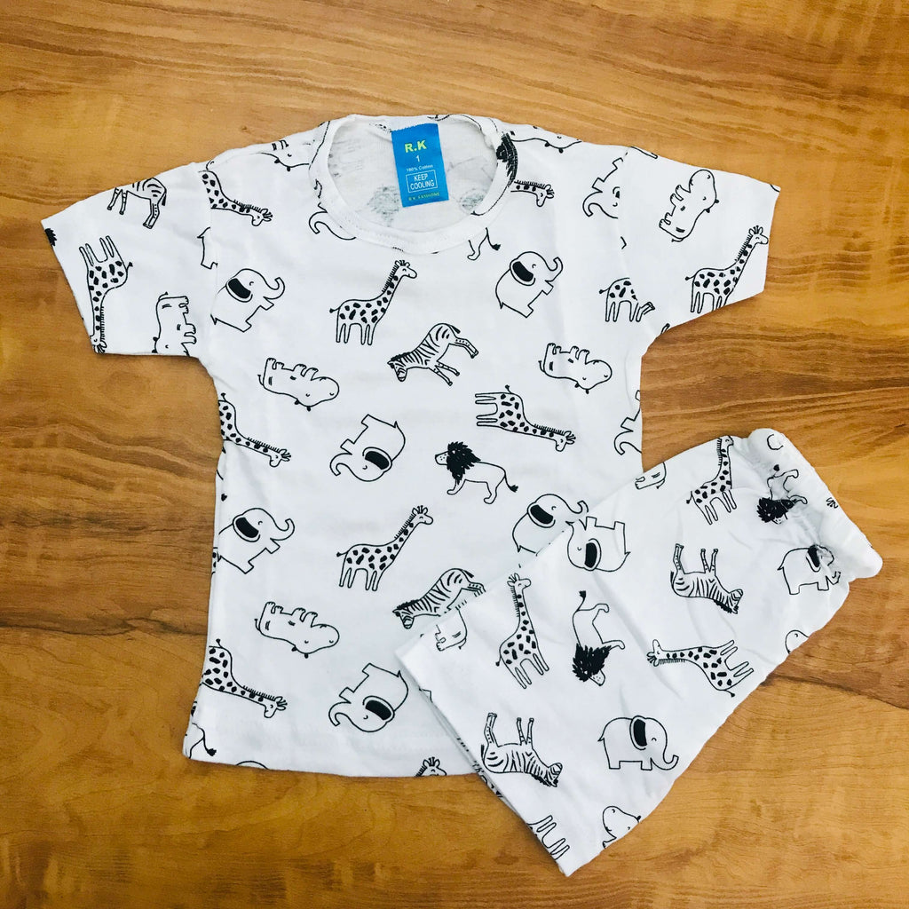 Kids Printed Shorts Set