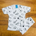 Kids Printed Shorts Set